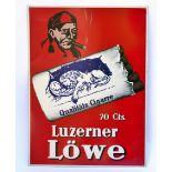 Luzerner Löwe, Blechschild (um 1950)
