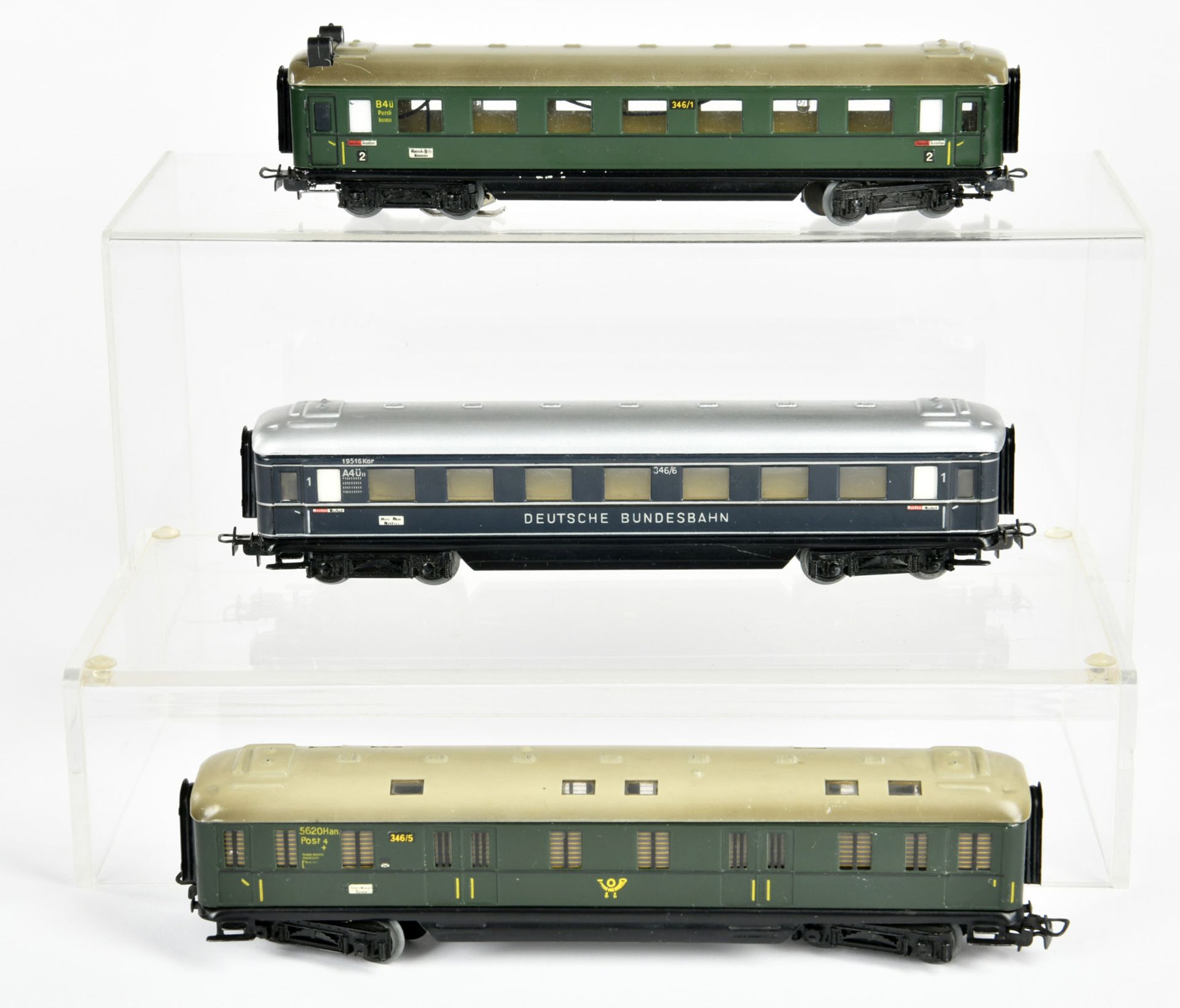 Märklin, 3 wagons, H0, W.-Germany, C 1/1- - Image 2 of 2