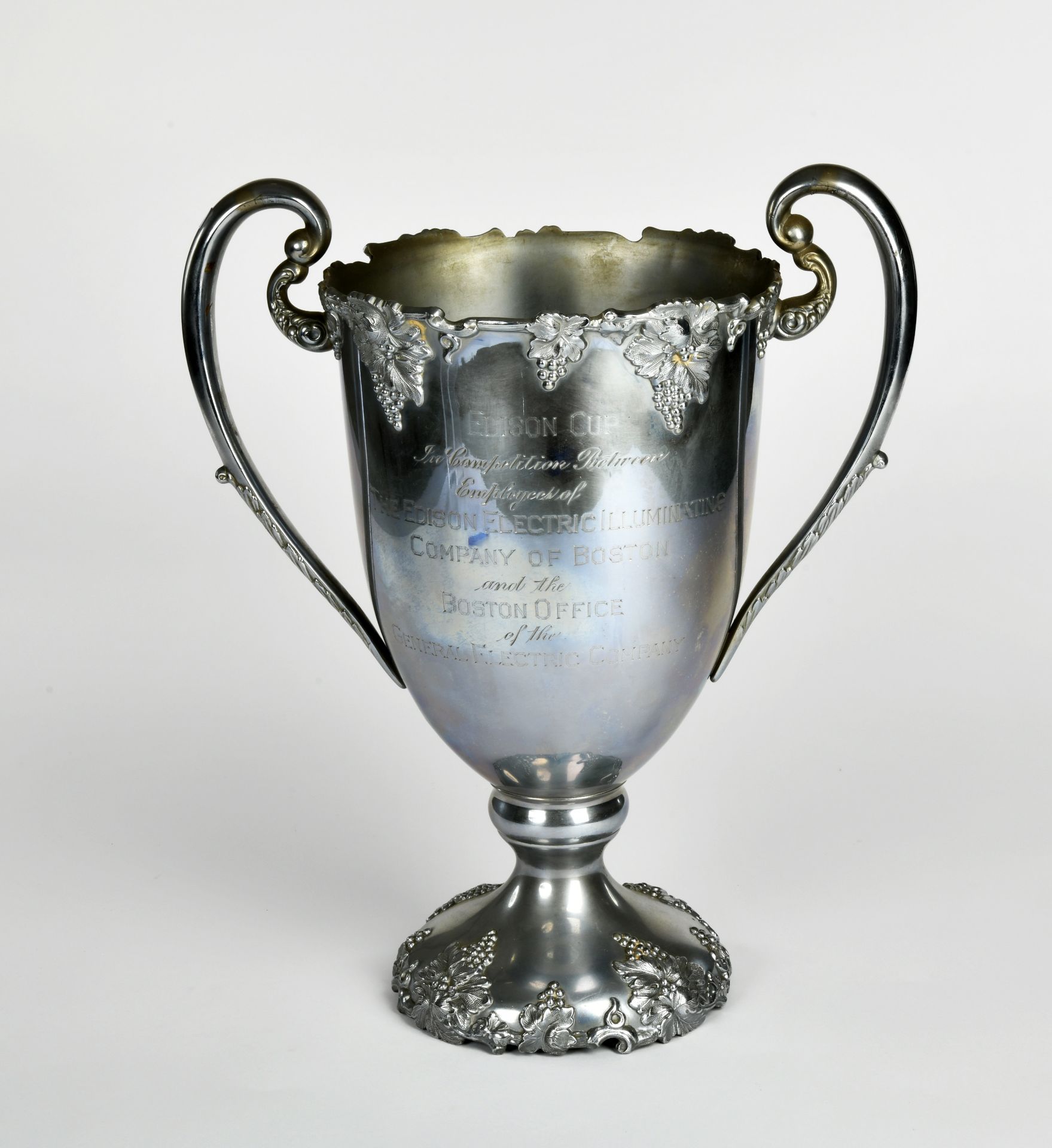 Edison Electric, trophy before 1915/1917 "Edison Cup", height 38cm,