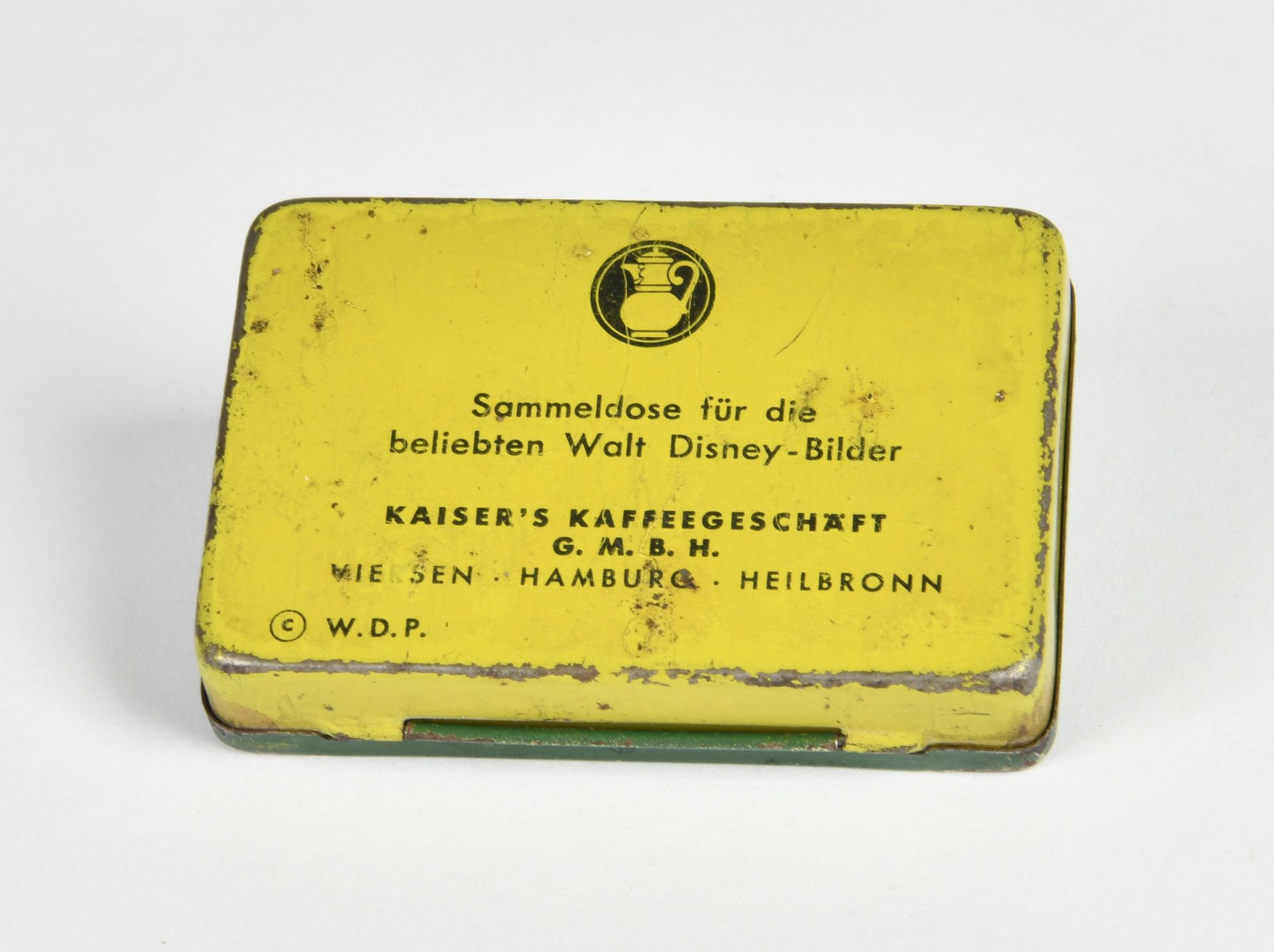 Kaisers Kaffee,collection box for Walt Disney pictures, 7 x 5 cm, paint d., C 2- - Image 2 of 4