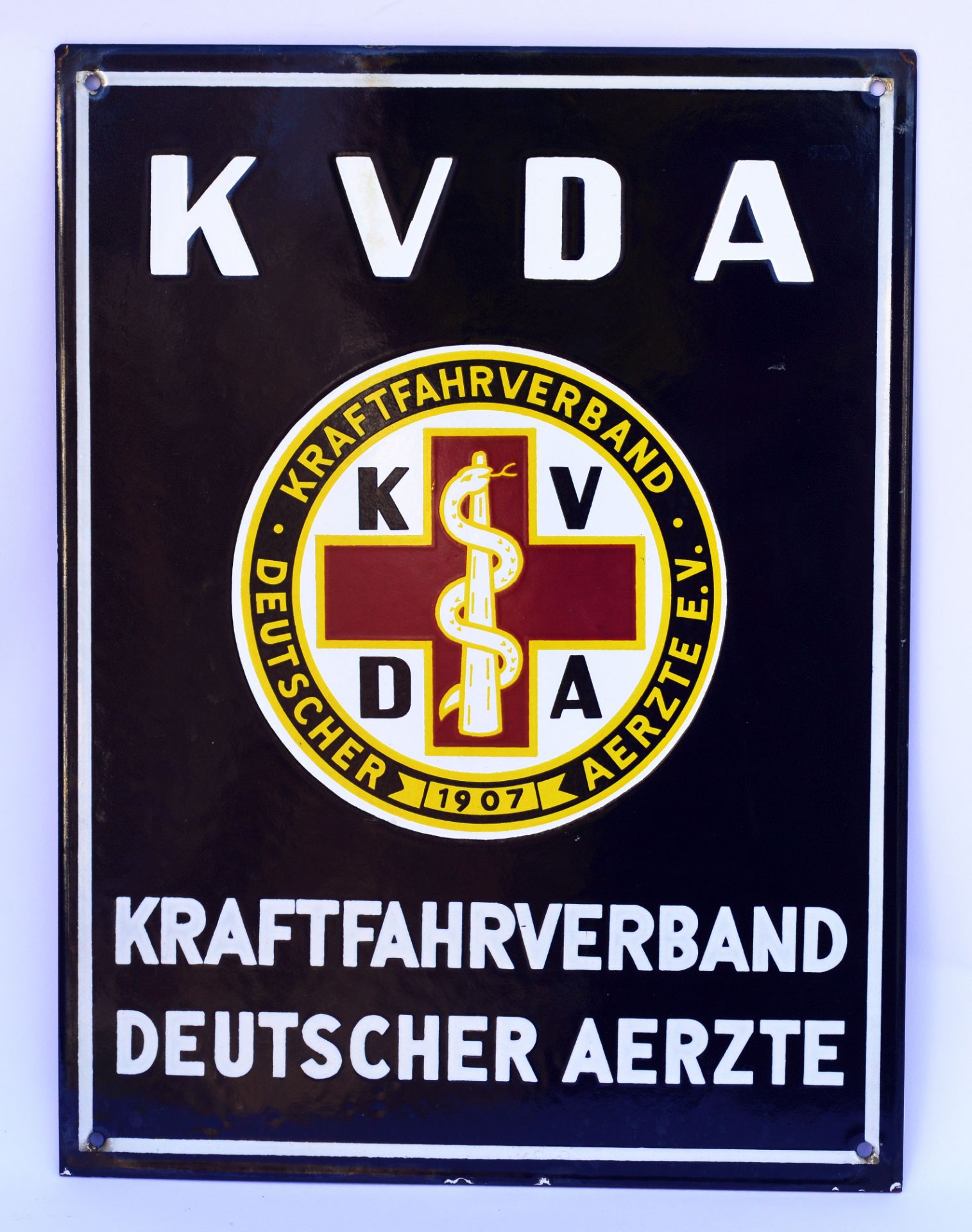 KVDA, enamel sign (flat), 30 x 40 cm, C 1