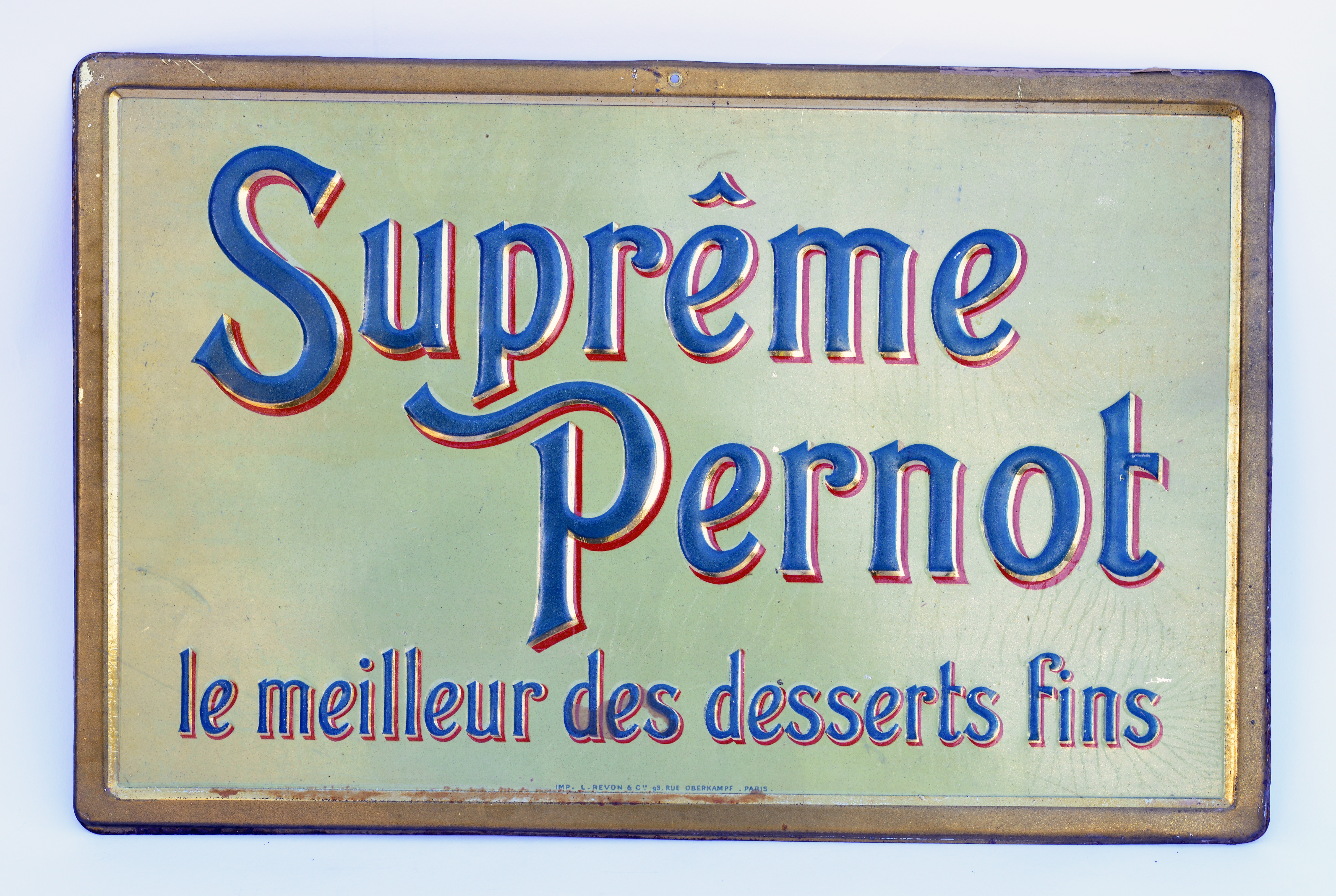 Supreme Pernot, enamel sign, 43 x 28 cm, C 1-
