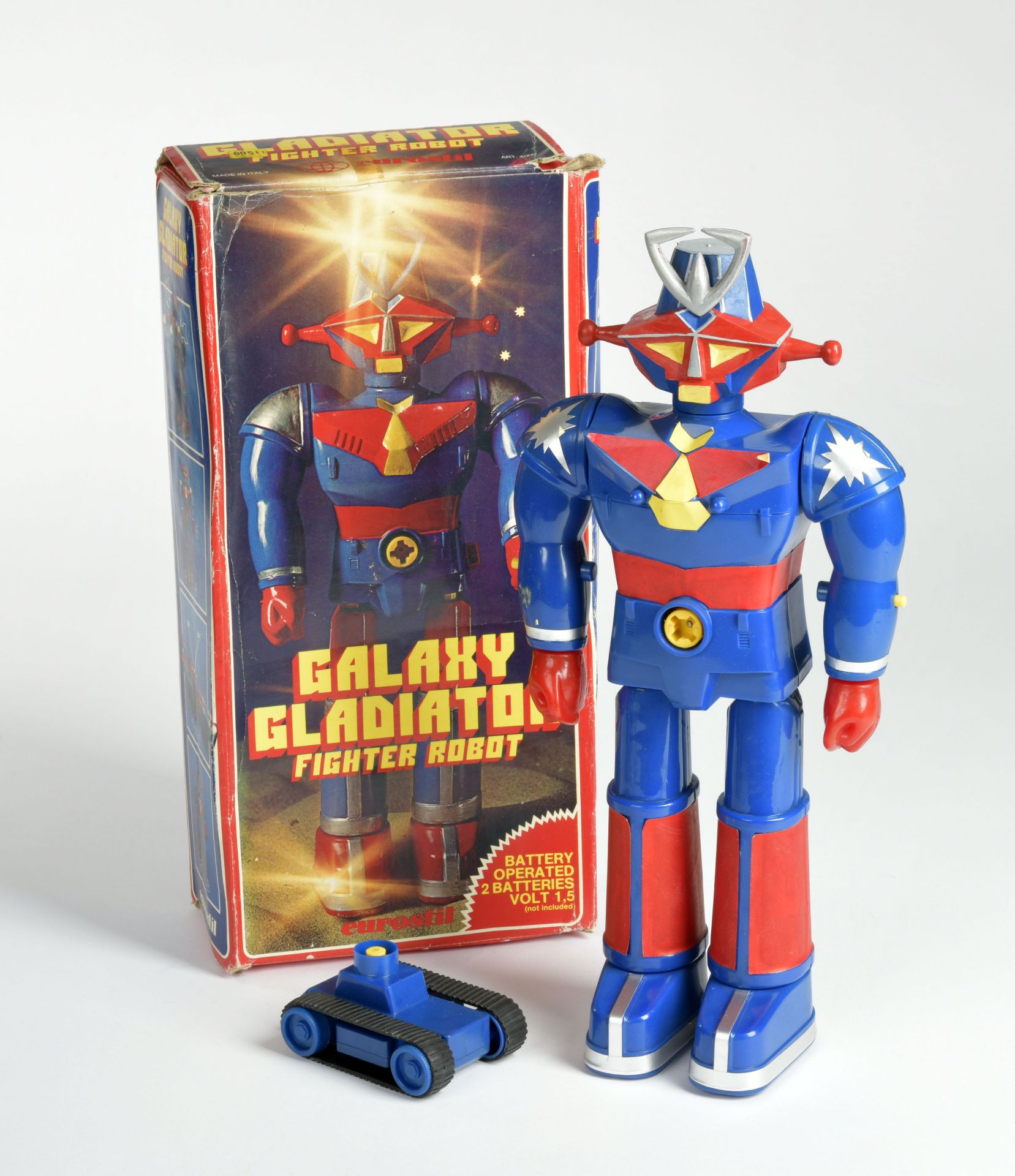 Eurostil, Galaxy Gladiator Fighter Robot, Italy, plastic, 37 cm, min. paint d., box C 2, Z 2