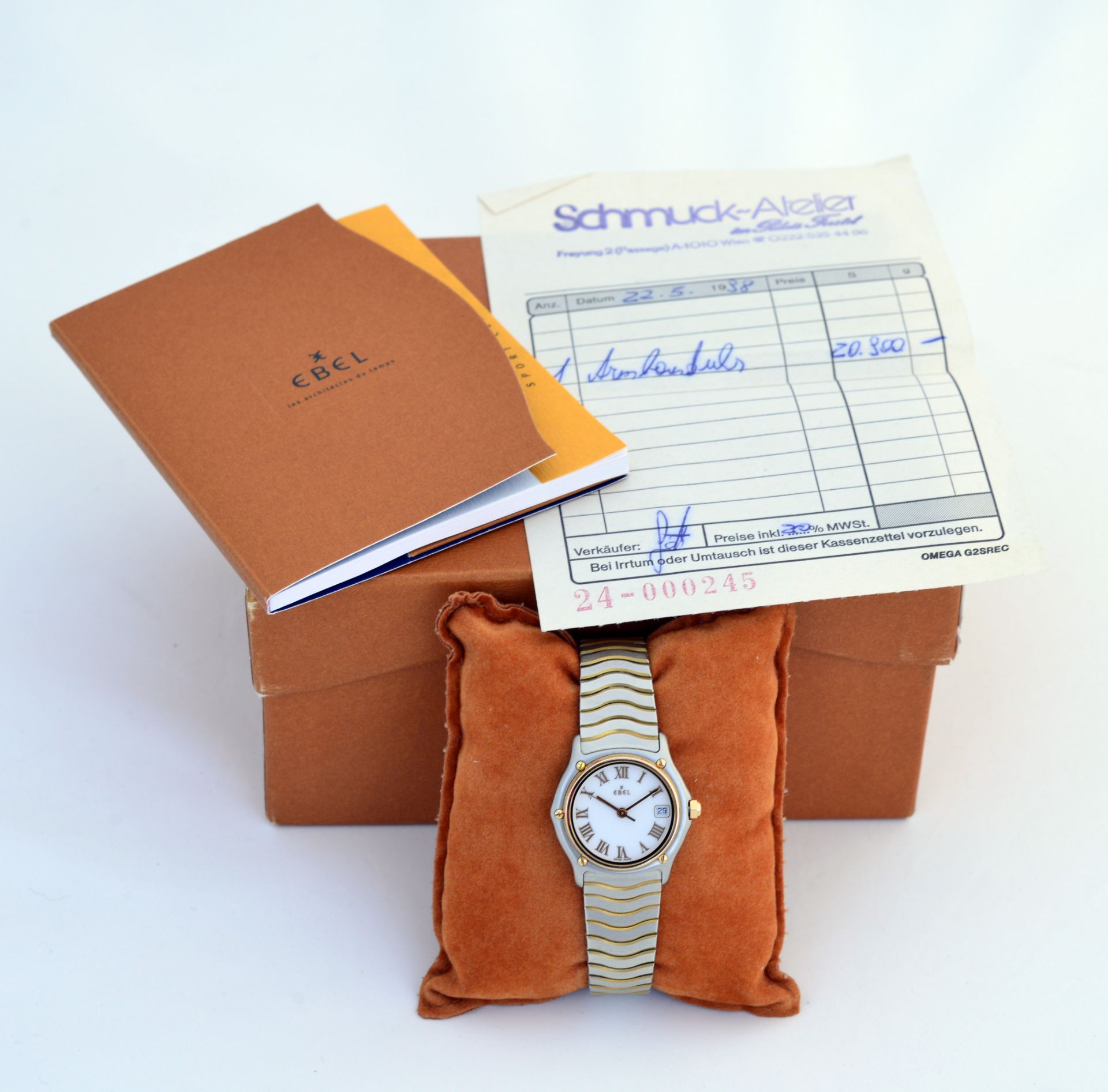 Ebel, wristwatch Sport Classique from 1998, 27 mm, mit bill, manual, box (original price 20.900 - Image 3 of 3