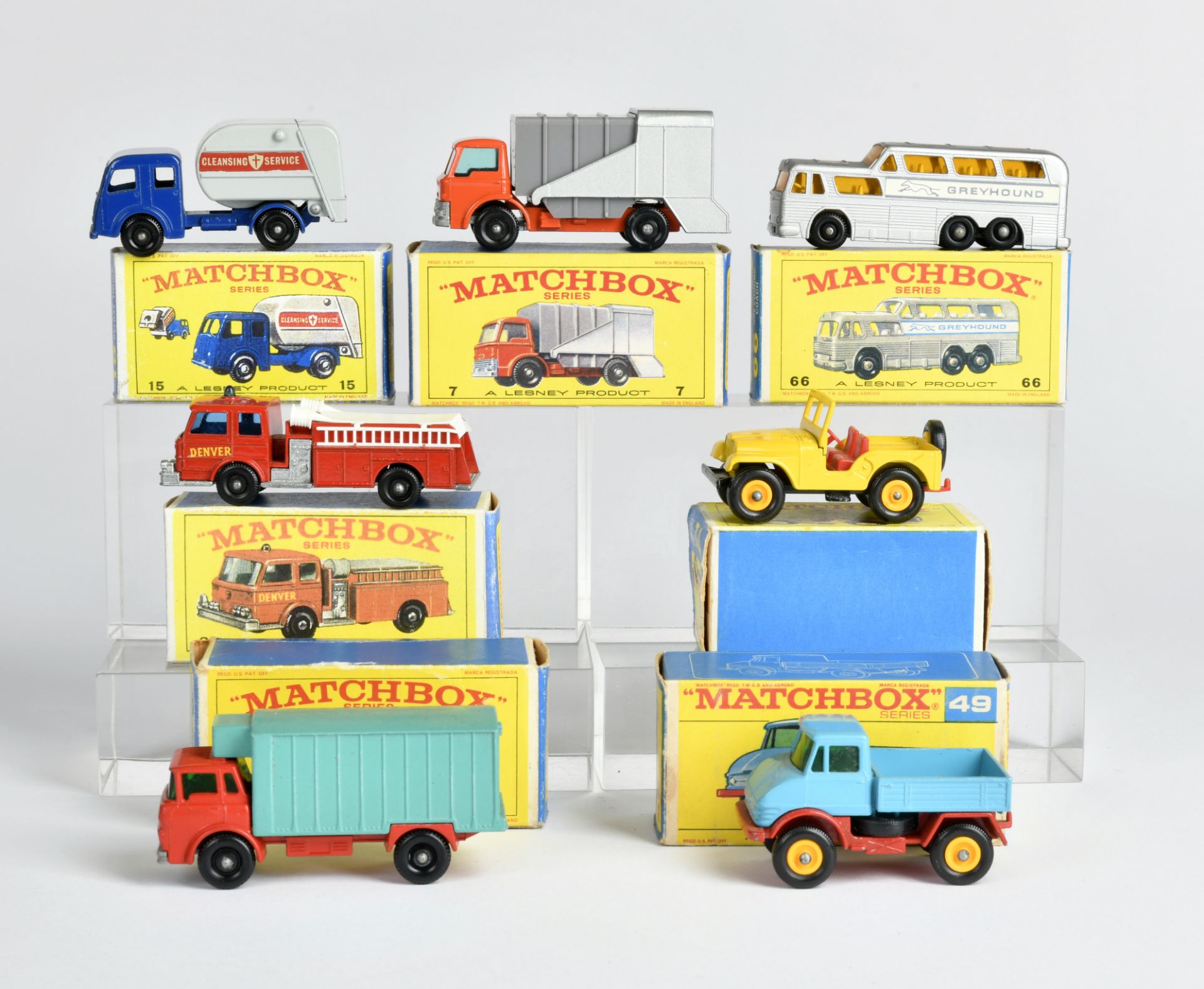 Matchbox, 7 models, diecast, box, C 1/1-