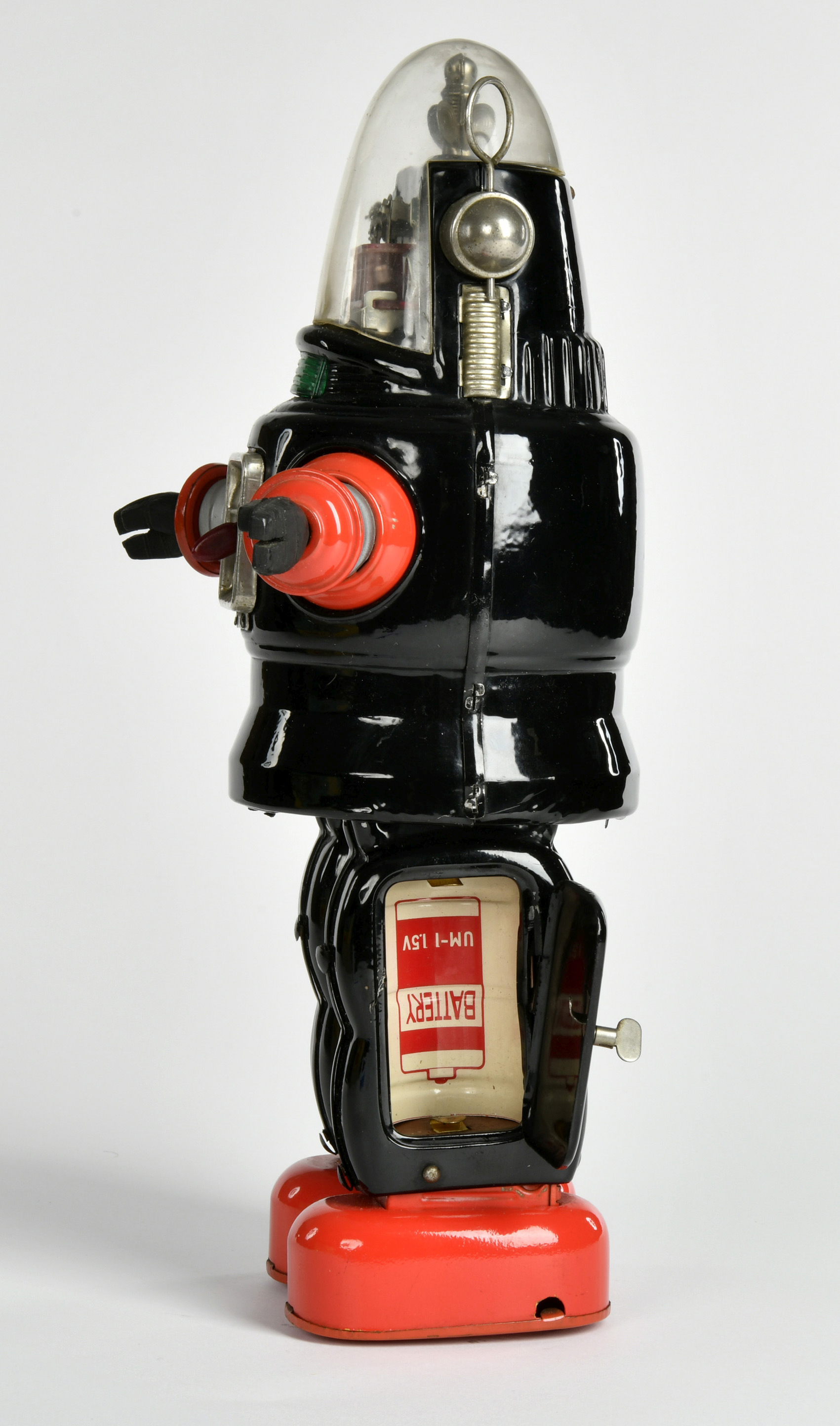 TN Nomura, Mechanical Robot, Japan, 34 cm, tin, funct. ok, min. paint d., box C 2-, C 2 - Image 2 of 3