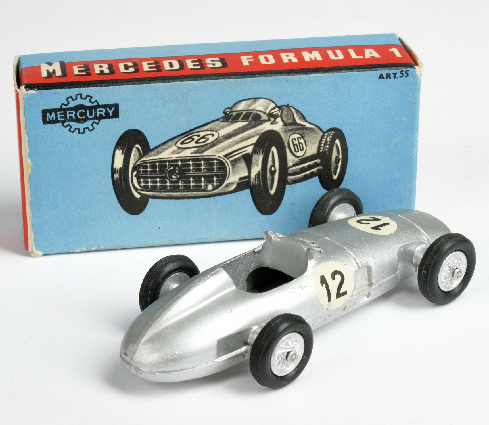 Mercury, Mercedes Formula 1 racing car, Italy, 1:43, diecast, box C 1, C 1- - Image 2 of 2