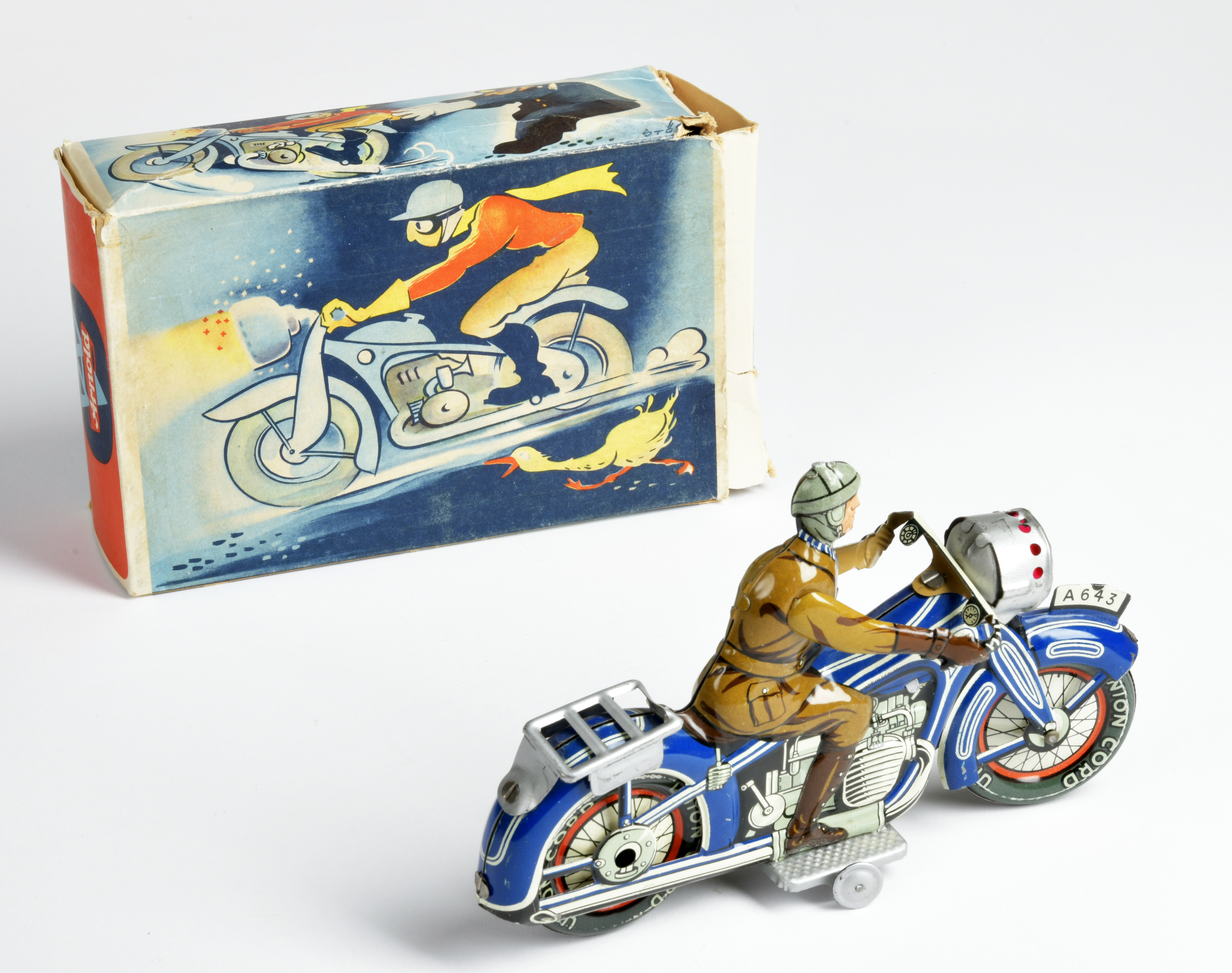 Arnold, motorcycle A 643, Germany, tin, cw ok, box C 2, C 1- - Image 2 of 3