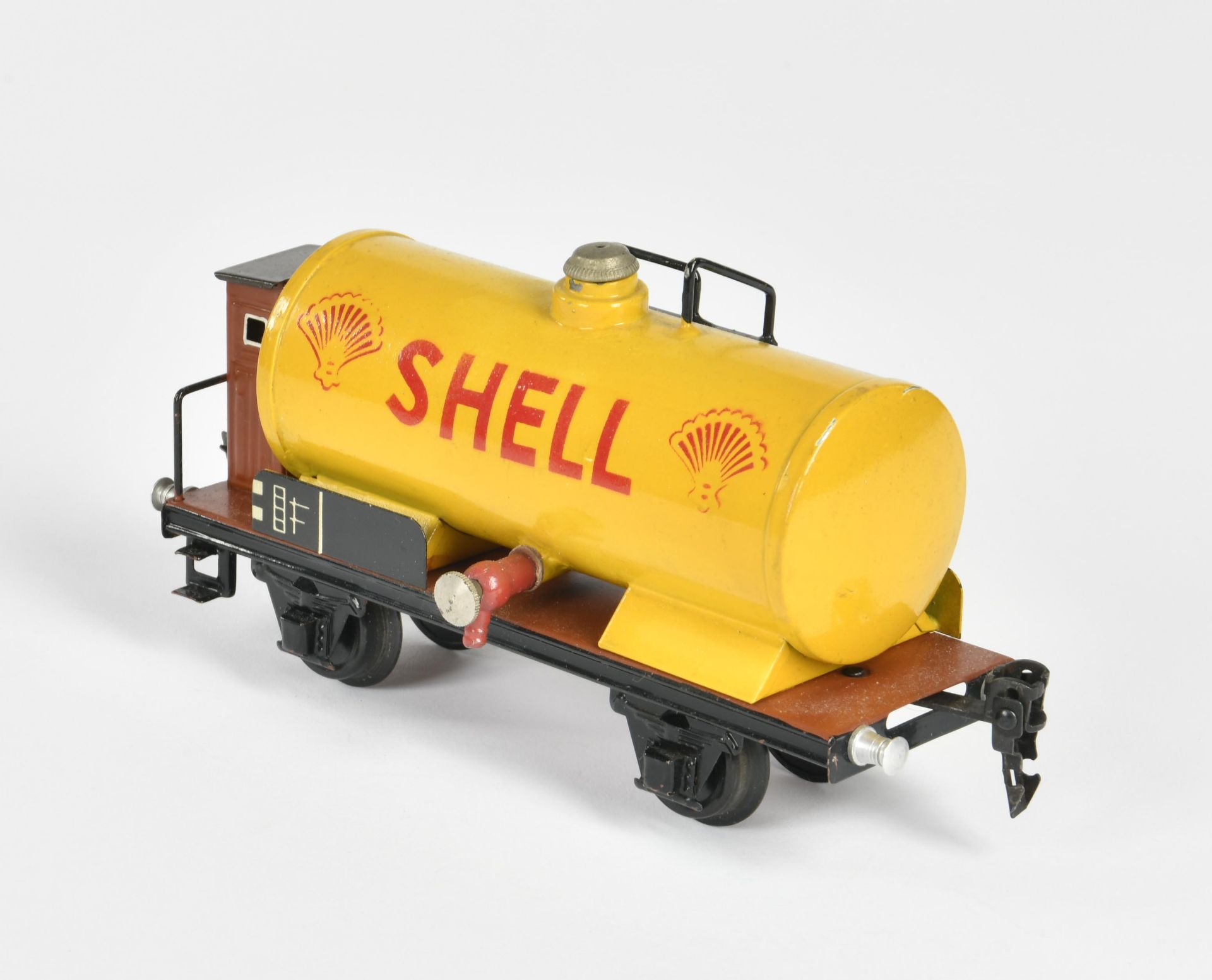 Märklin, tank wagon "Shell", Germany pw, gauge 0, min. paint d., otherwise good