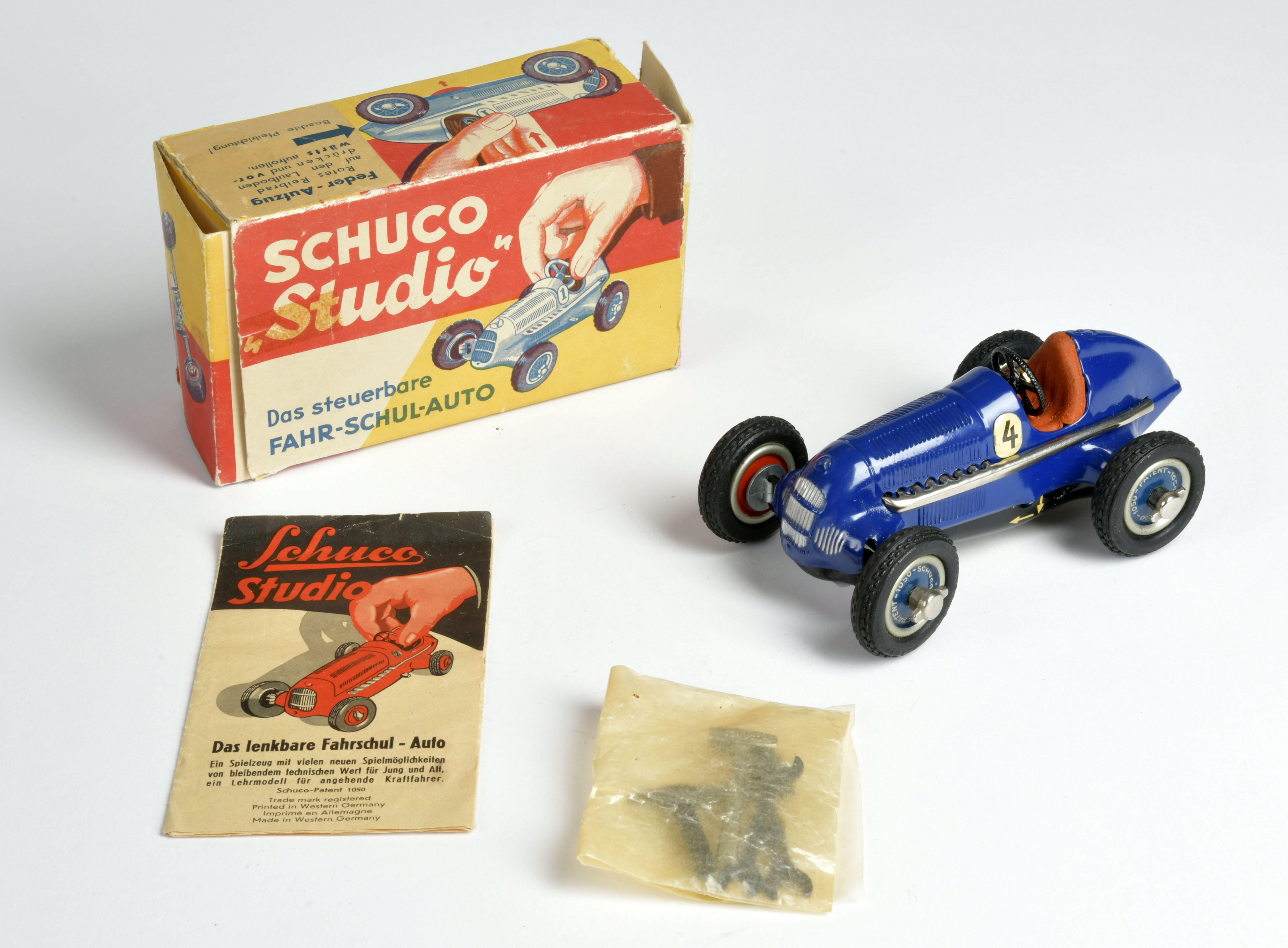 Schuco, Studio Racer, US Z. Germany, 14,5 cm, tin, cw ok, box C 2, C 1