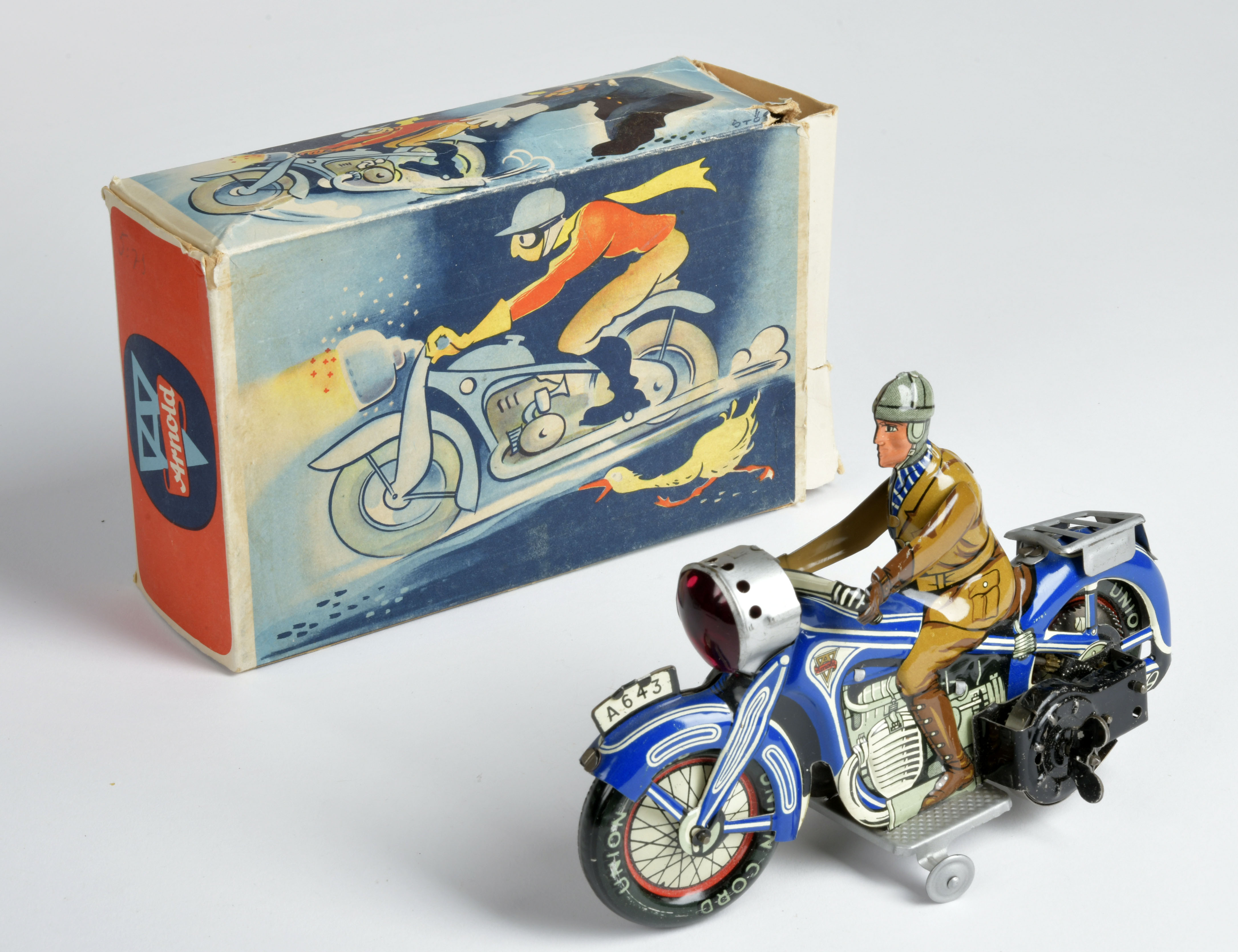 Arnold, motorcycle A 643, Germany, tin, cw ok, box C 2, C 1-