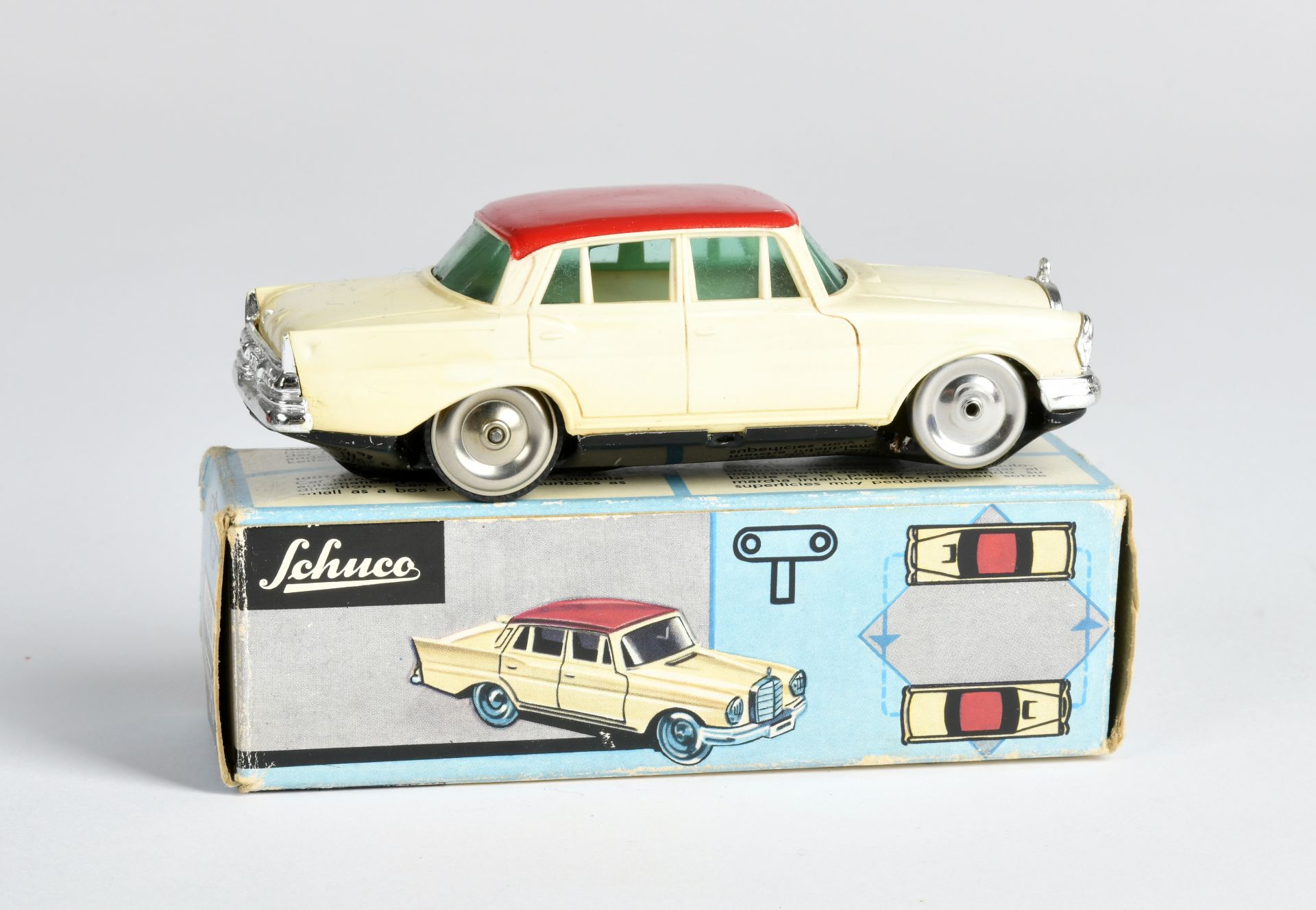 Schuco, Mirako Car Mercedes 1001/1, W.-Germany, plastic, cw ok, min. paint d., box C 2+, C 1-2