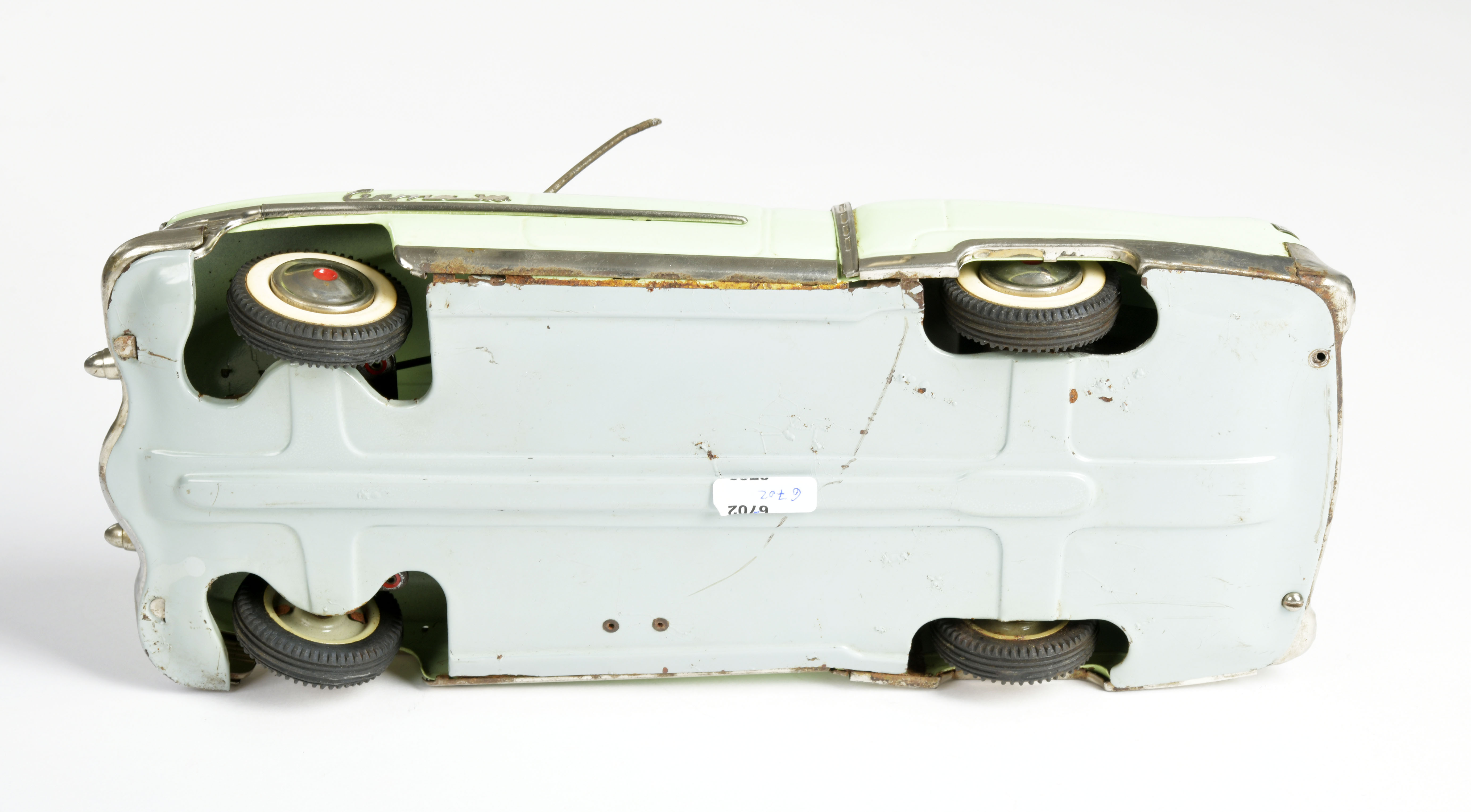 Gama, Cadillac convertible, W.-Germany, 31 cm, tin, bat. drive ok, min. paint d., C 2- - Image 3 of 4