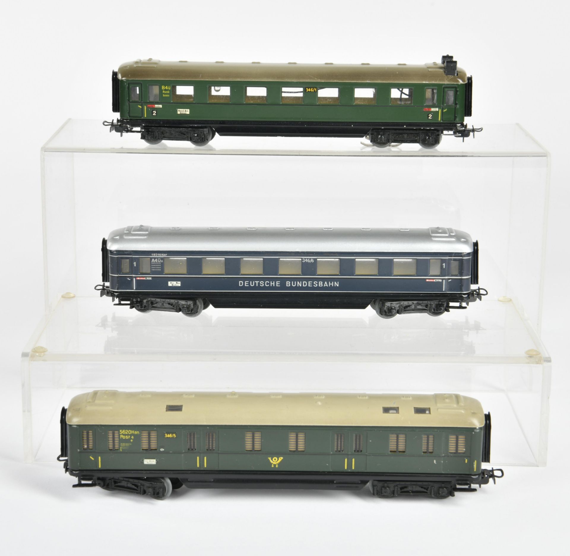 Märklin, 3 wagons, H0, W.-Germany, C 1/1-