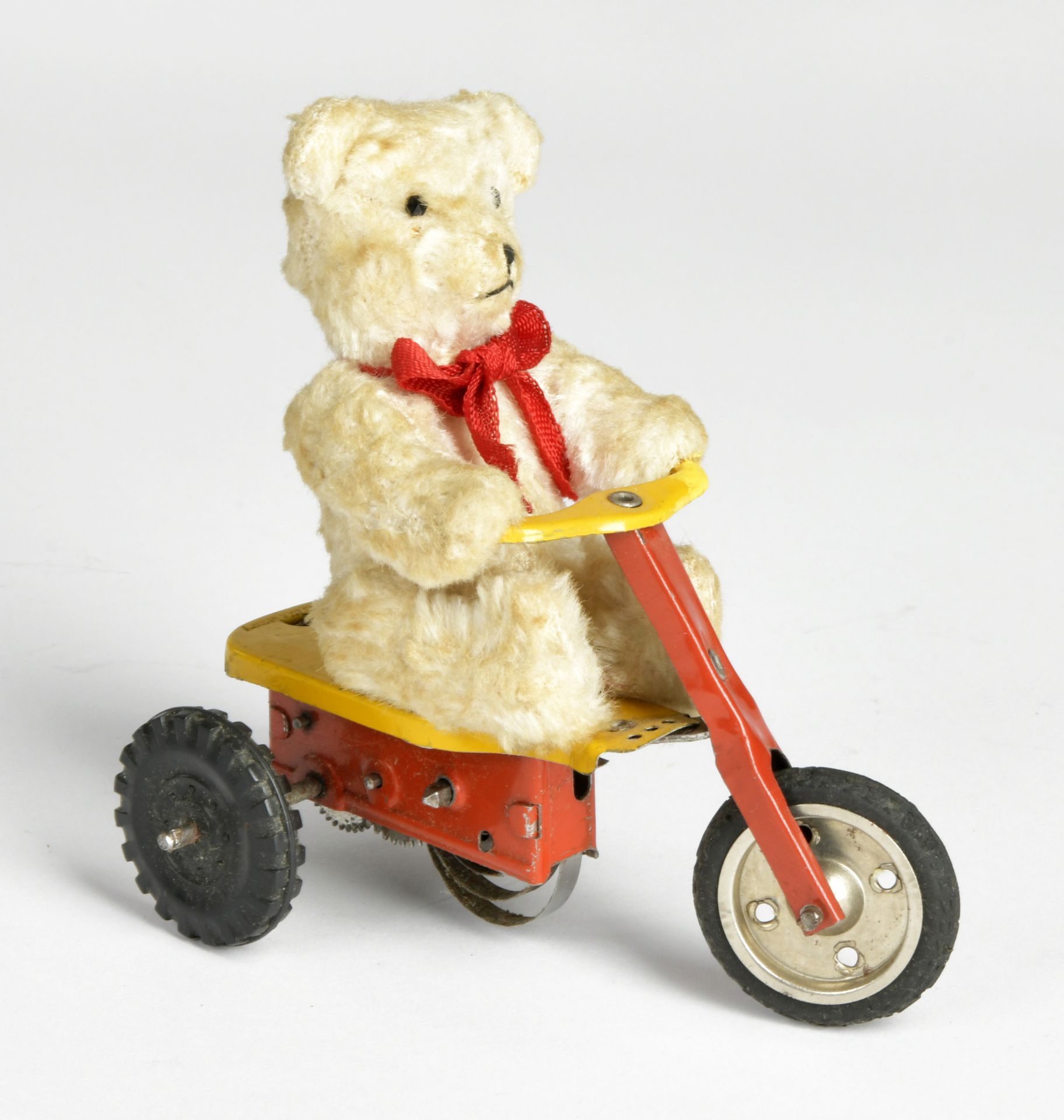 Fewo, bear on tricycle, US Zone Germany, mixed constr, 10,5 cm, cw ok, min. paint d., C 1-2 - Image 2 of 3