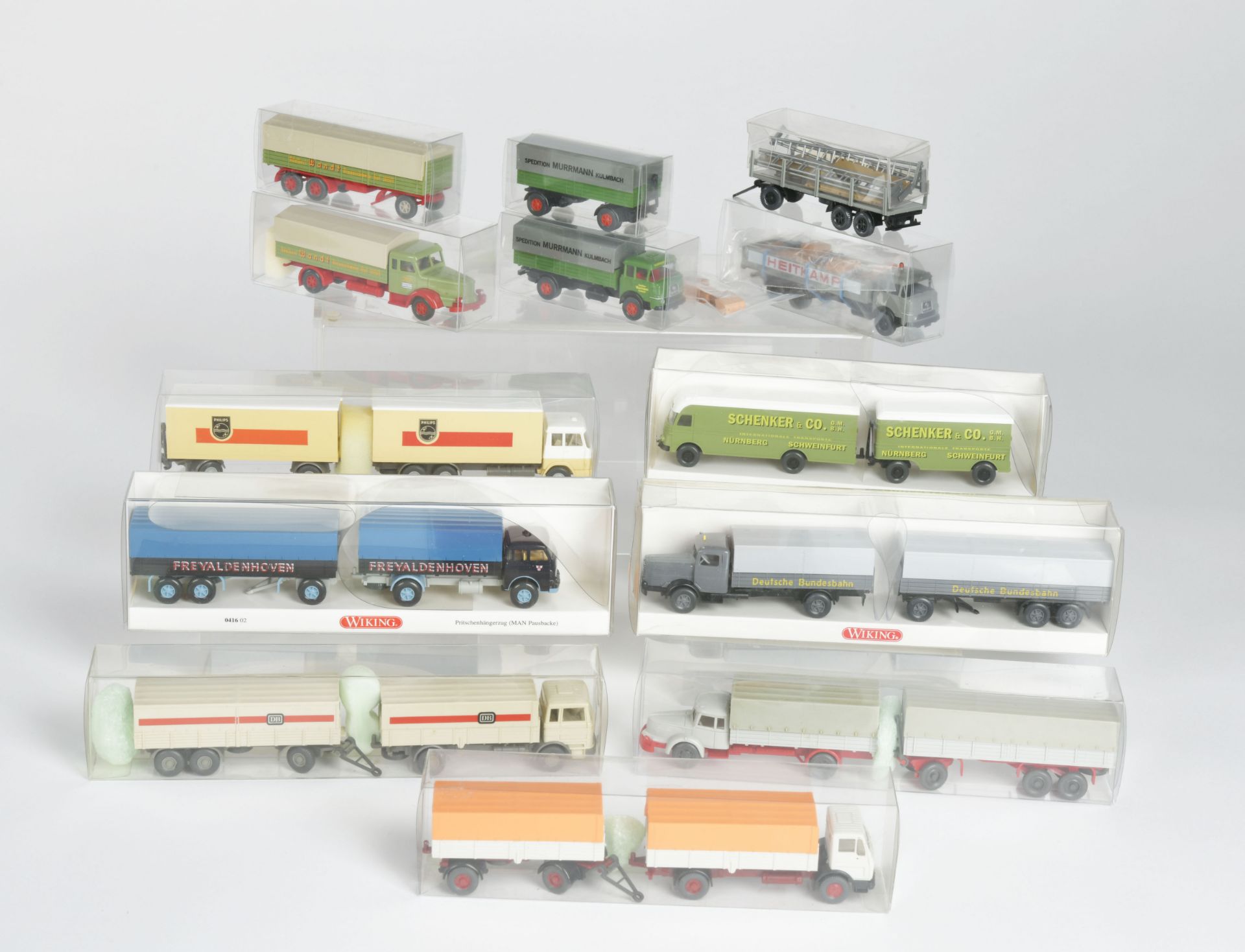 Wiking, 10 trucks, 60s-90s, 1:87, plastic, C 1