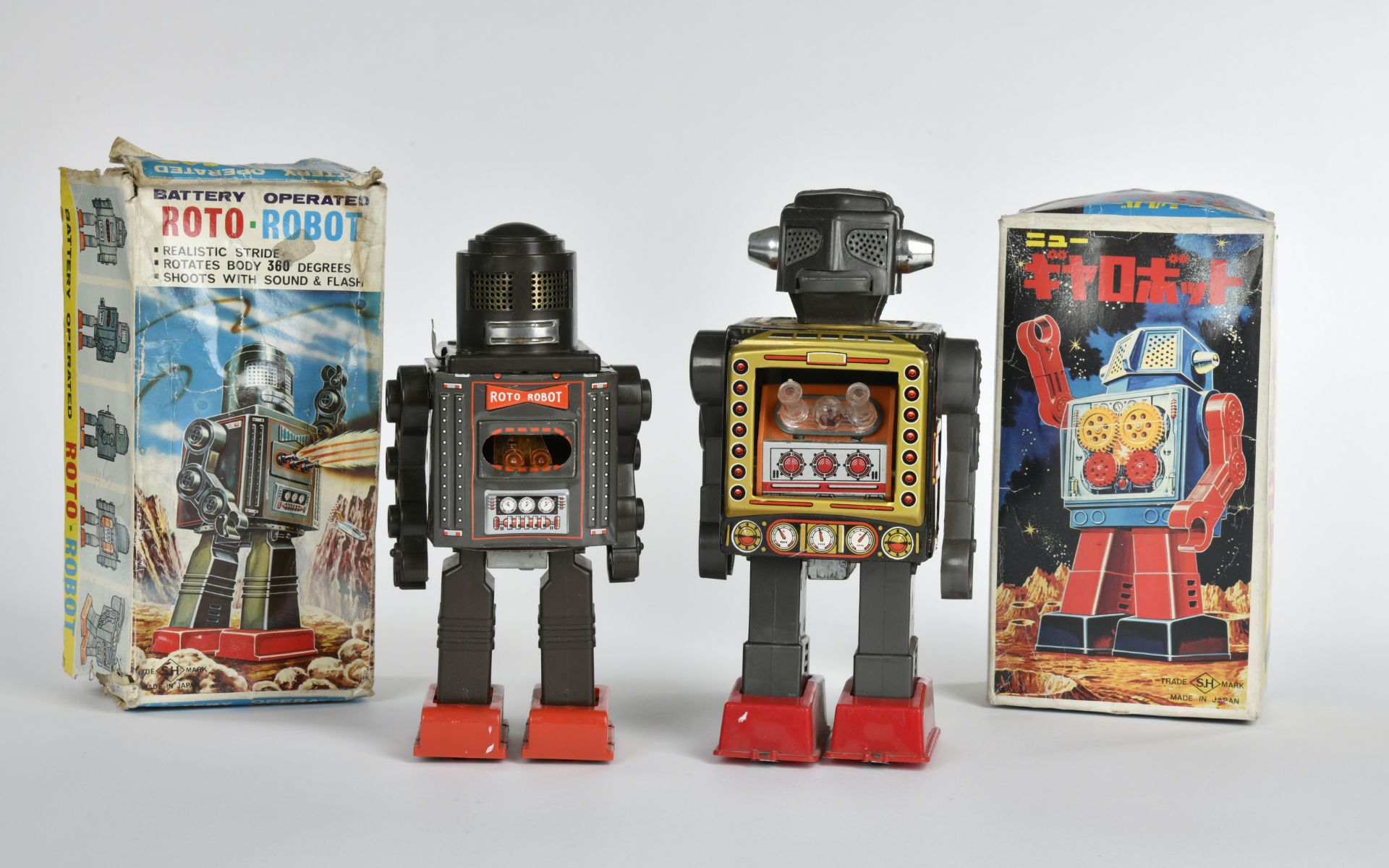 Horikawa, Roto-Robot + Astronaut, Japan, GemBw, funct. not checked, paint d., box C 2-3, C 2-3