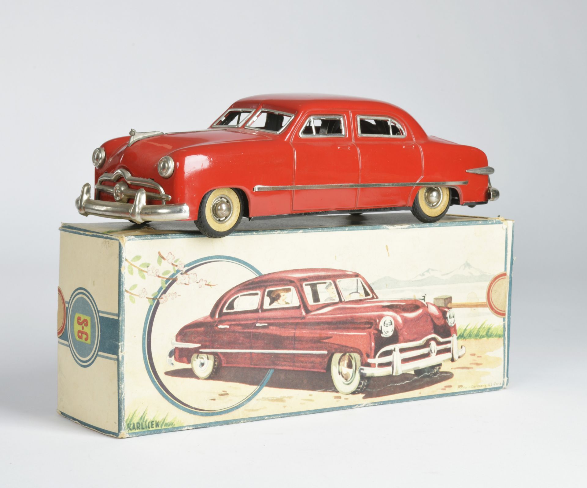 Günthermann, Packard, US Z. Germany, tin, cw ok, min. paint d., box, C 1-2