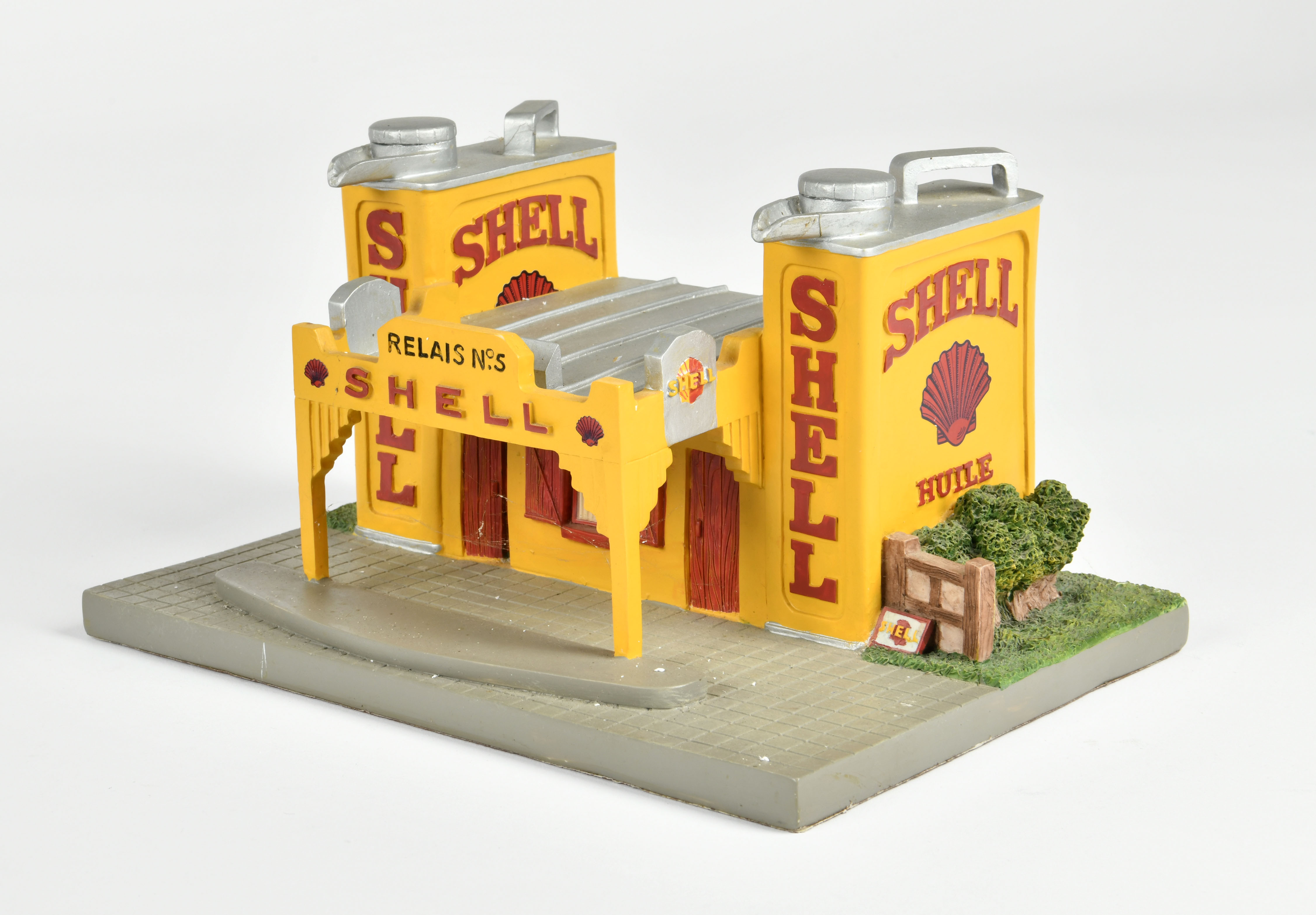 Shell petrol station, diecast, 25,5x18,5x14cm, dusty otherwise very good