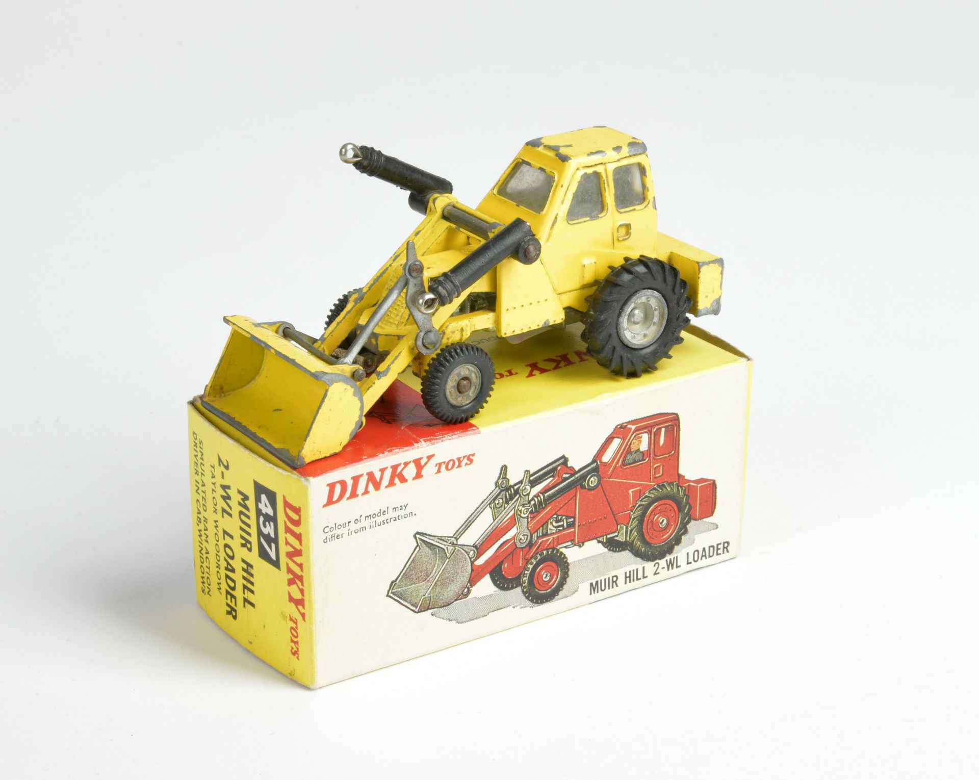 Dinky Toys, 437 Muir Hill 2-WL Loader, England, 1:43, diecast, paint d., box C 1-, C 2-