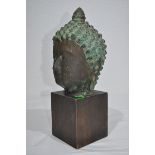 Alter Bronze Buddhakopf