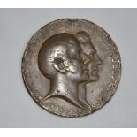 Alte Bronze Medaille, Ø ca. 6cm