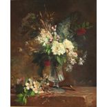 Monogrammist von 1875 Blumenstillleben, still life with flowers 1875,