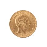 Goldmünze Preußen 20 Mark 1910 A Kaiser Wilhelm II., prussian german gold coin,
