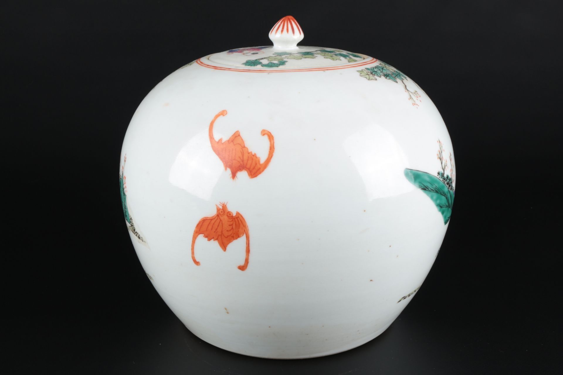 China bauchige Vase Qing-Dynasty, chinese vase, - Image 3 of 7