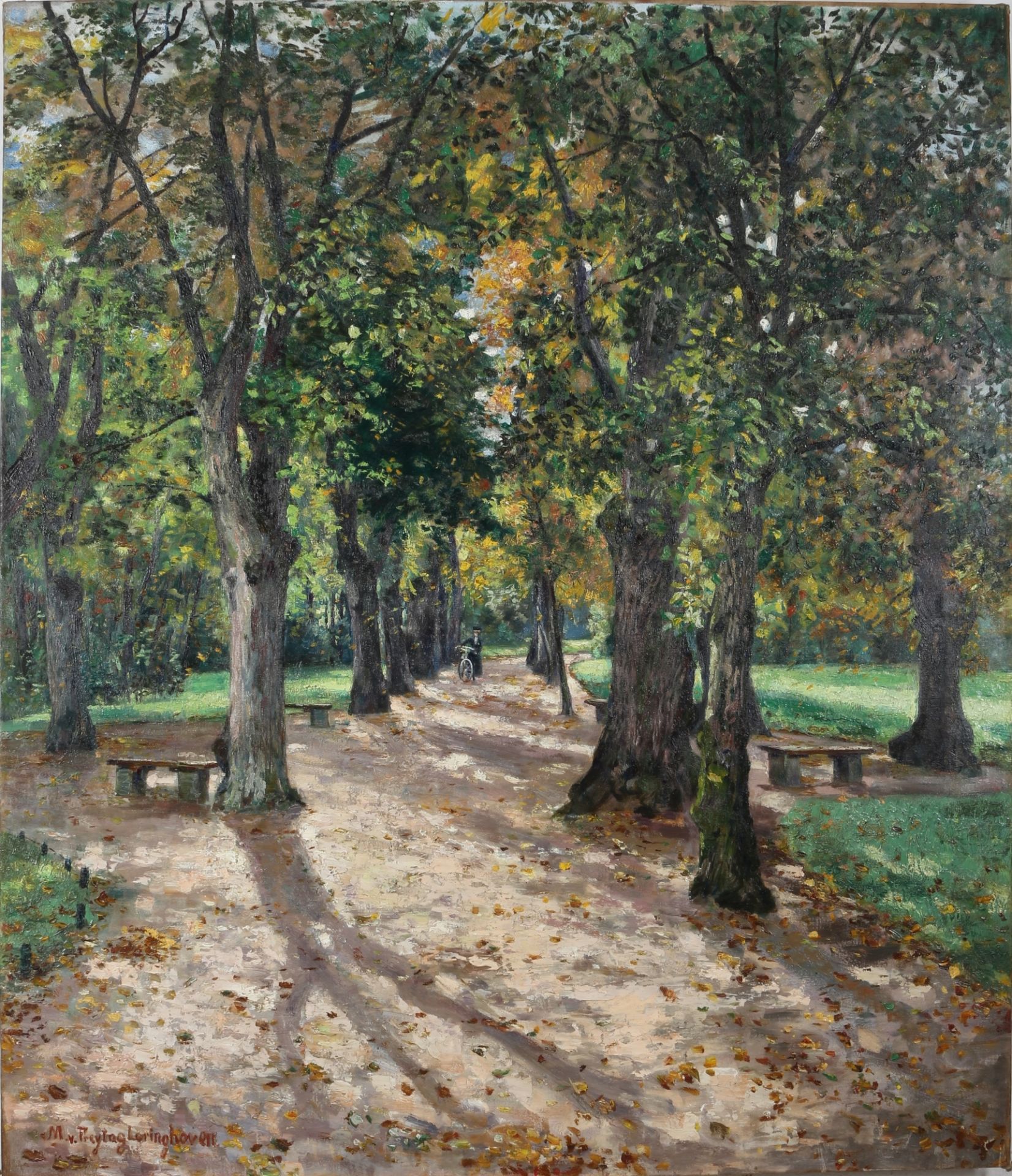 Mathilde von Freytag-Loringhoven (1860-1941) Parklandschaft, park landscape,