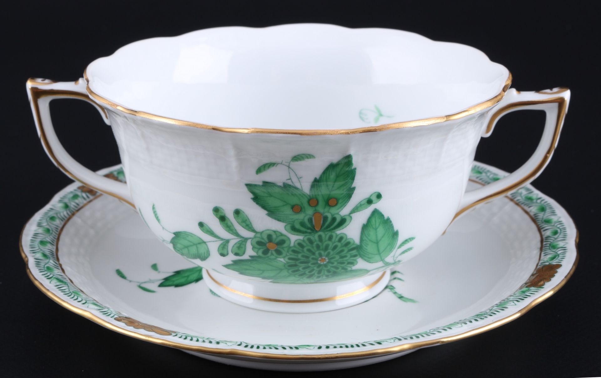 Herend Apponyi Vert 10 Suppentassen, soup cups, - Bild 2 aus 5