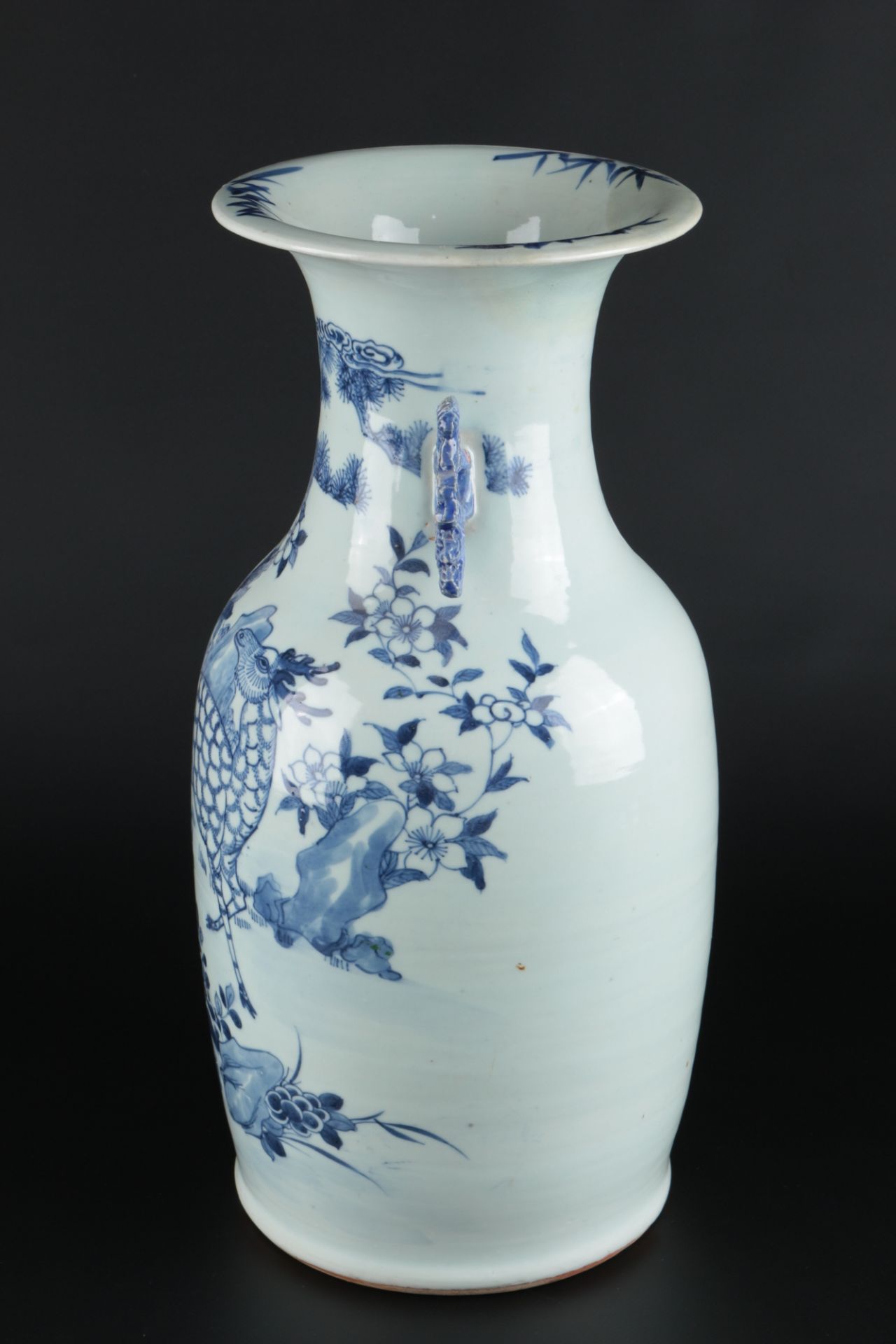 China Balustervase Qing Dynasty, chinese vase 19th century, - Image 3 of 5