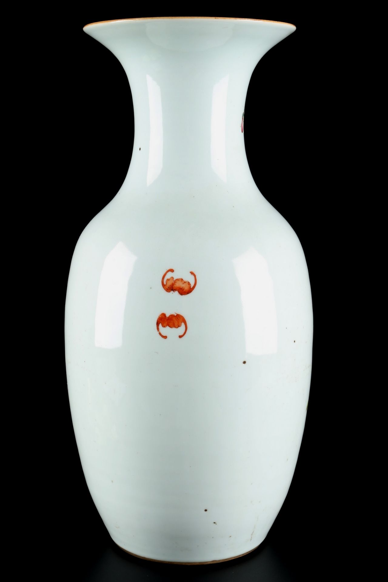 China Vase mit Pfingstrosen Qing-Dynasty um 1900, antique chinese vase, - Image 3 of 5