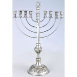 England 925 Silber großer Chanukkaleuchter, sterling silver chanukka candlestick,