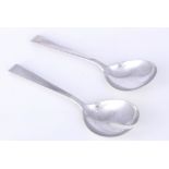 Robbe & Berking Alta 925 Silber Salatbesteck, R&B sterling silver salad servers,