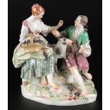 Meissen Schäfergruppe 1.Wahl, porcelain figure,