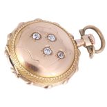 585 Gold Damen Savonette mit 4 Brillanten, 14K gold savonette with diamonds,