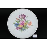 Meissen Blumenbukett riesige Platte 43cm 1.Wahl, large round dish,