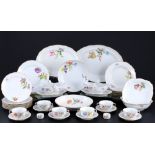 Meissen Blume umfangreiches Speiseservice für 6 Personen 1.Wahl, dining service for 6 pers.,