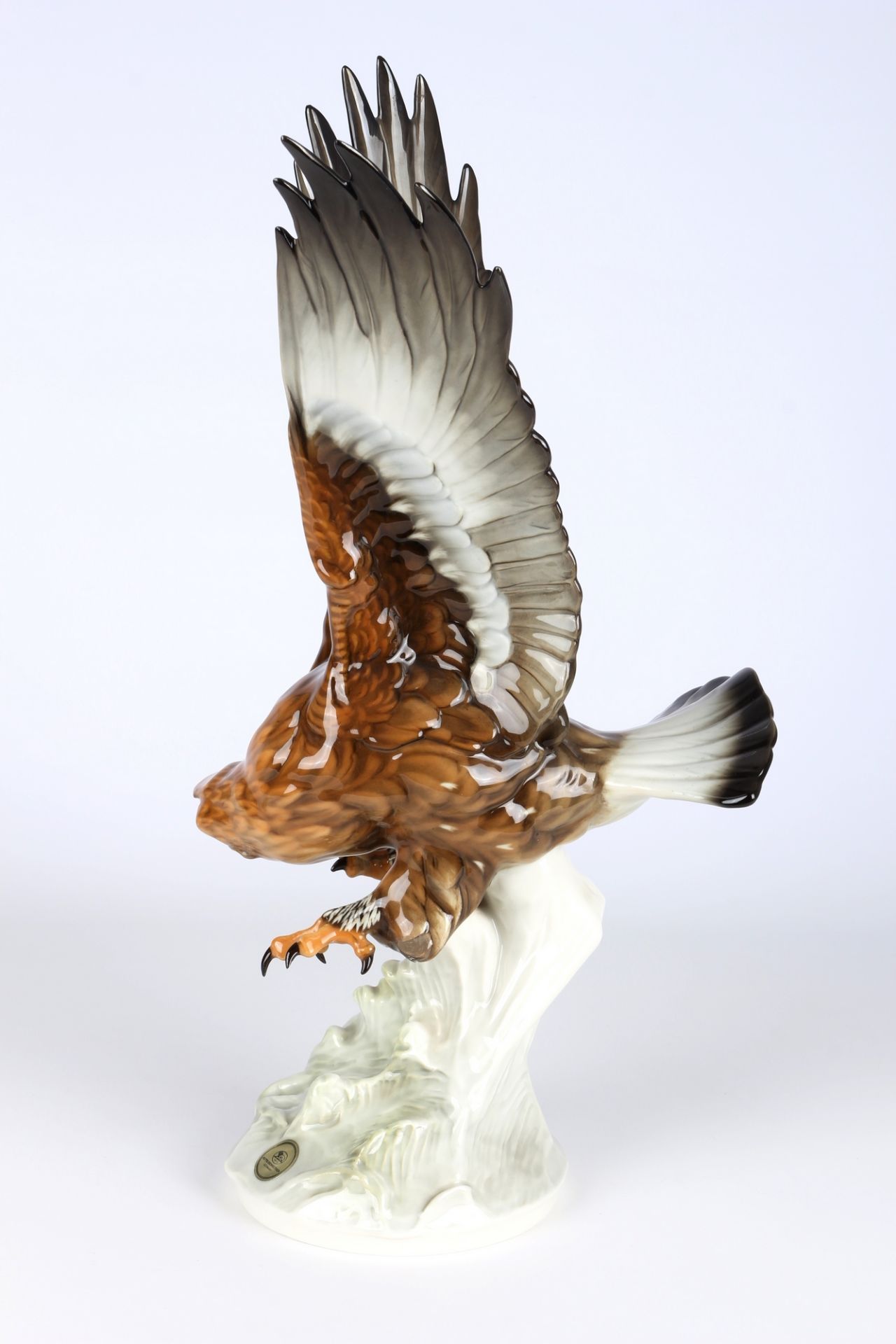 Hutschenreuther Steinadler, porcelain golden eagle, - Image 3 of 14