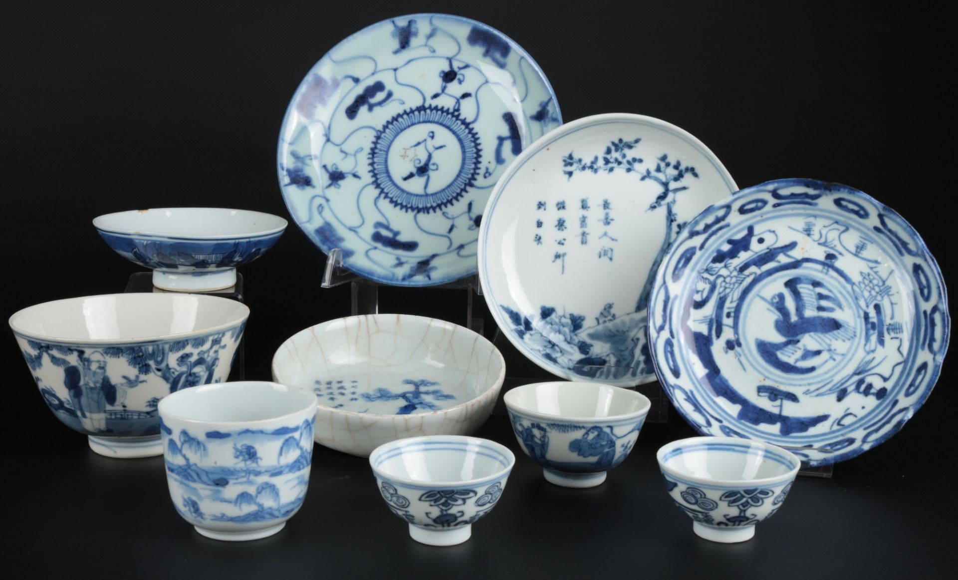 China Konvolut Schalen und Koppchen Blaumalerei, chinese bowls and couplings,