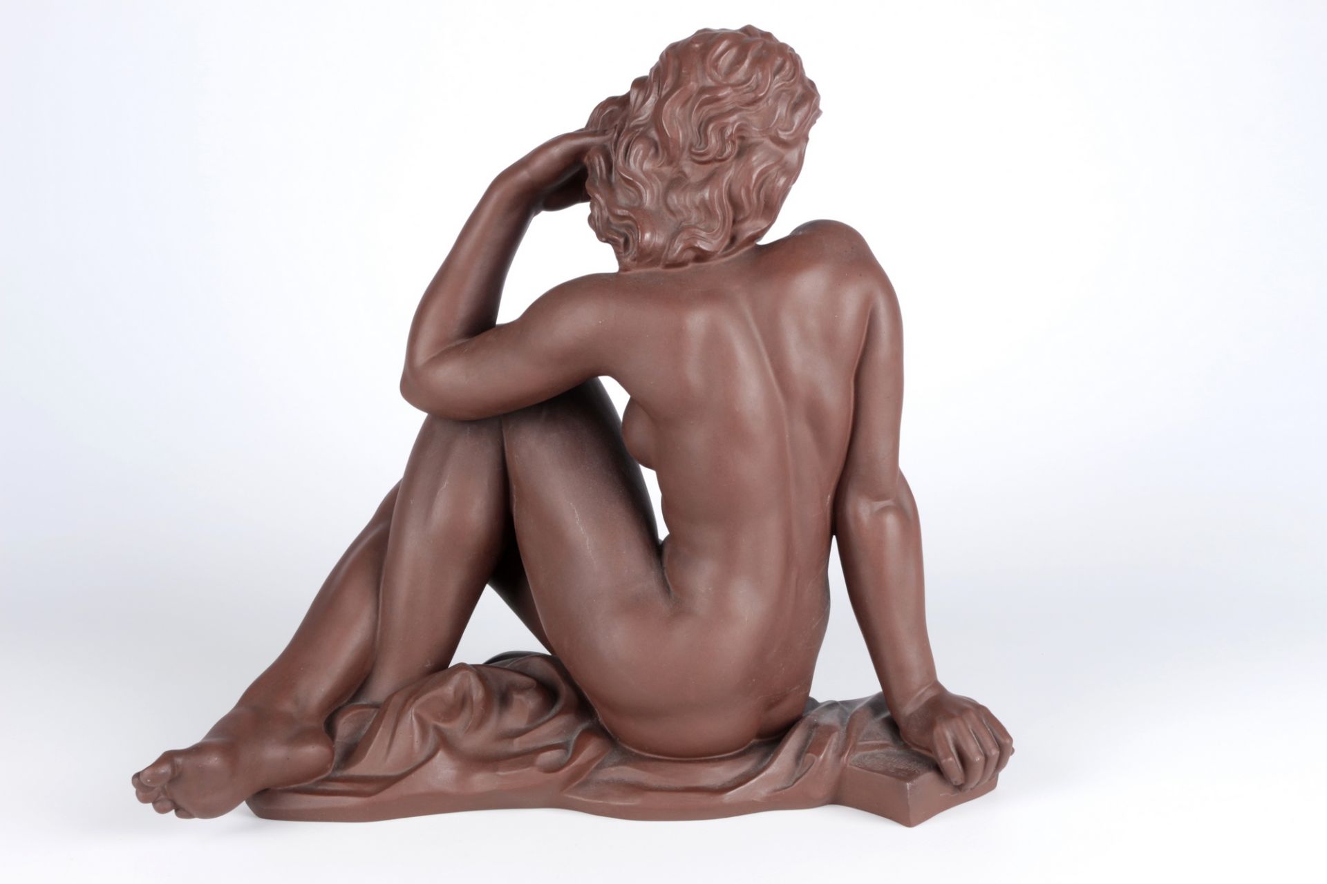 Meissen Böttger Die Sinnende 1.Wahl, large nude act figure, - Bild 4 aus 7