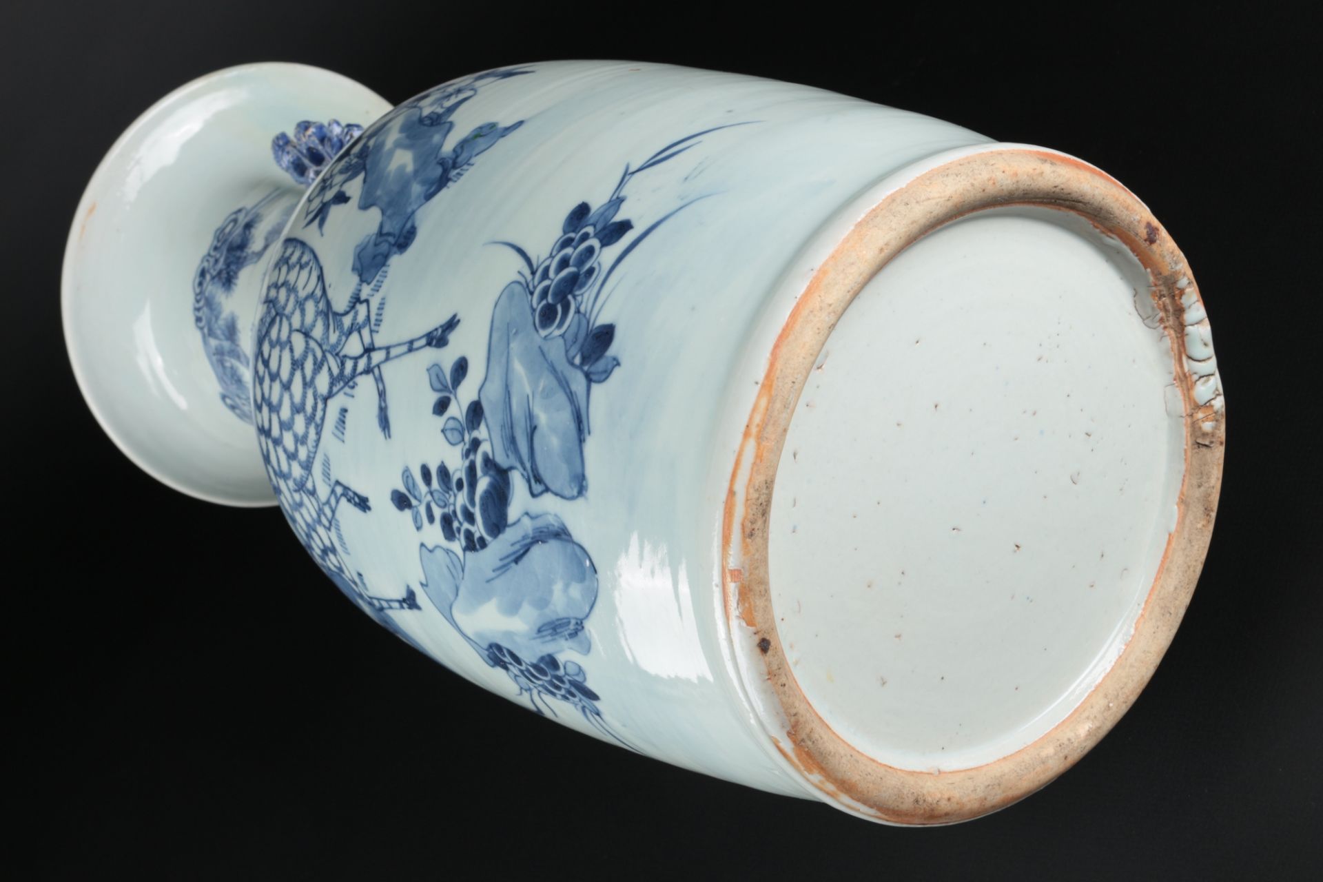 China Balustervase Qing Dynasty, chinese vase 19th century, - Image 5 of 5