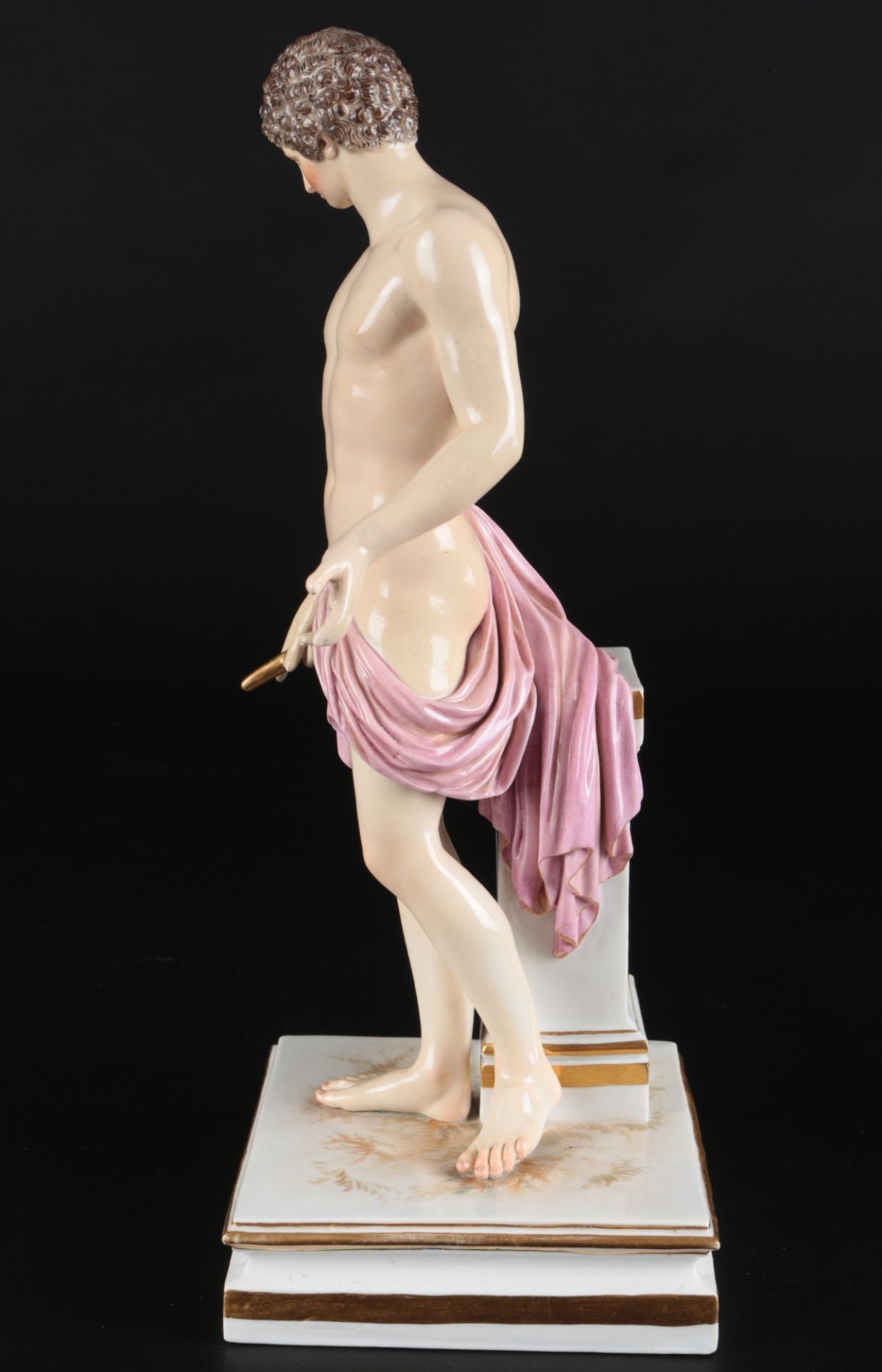 Meissen Antinous Figur 1.Wahl, greek anique figure, - Bild 4 aus 6