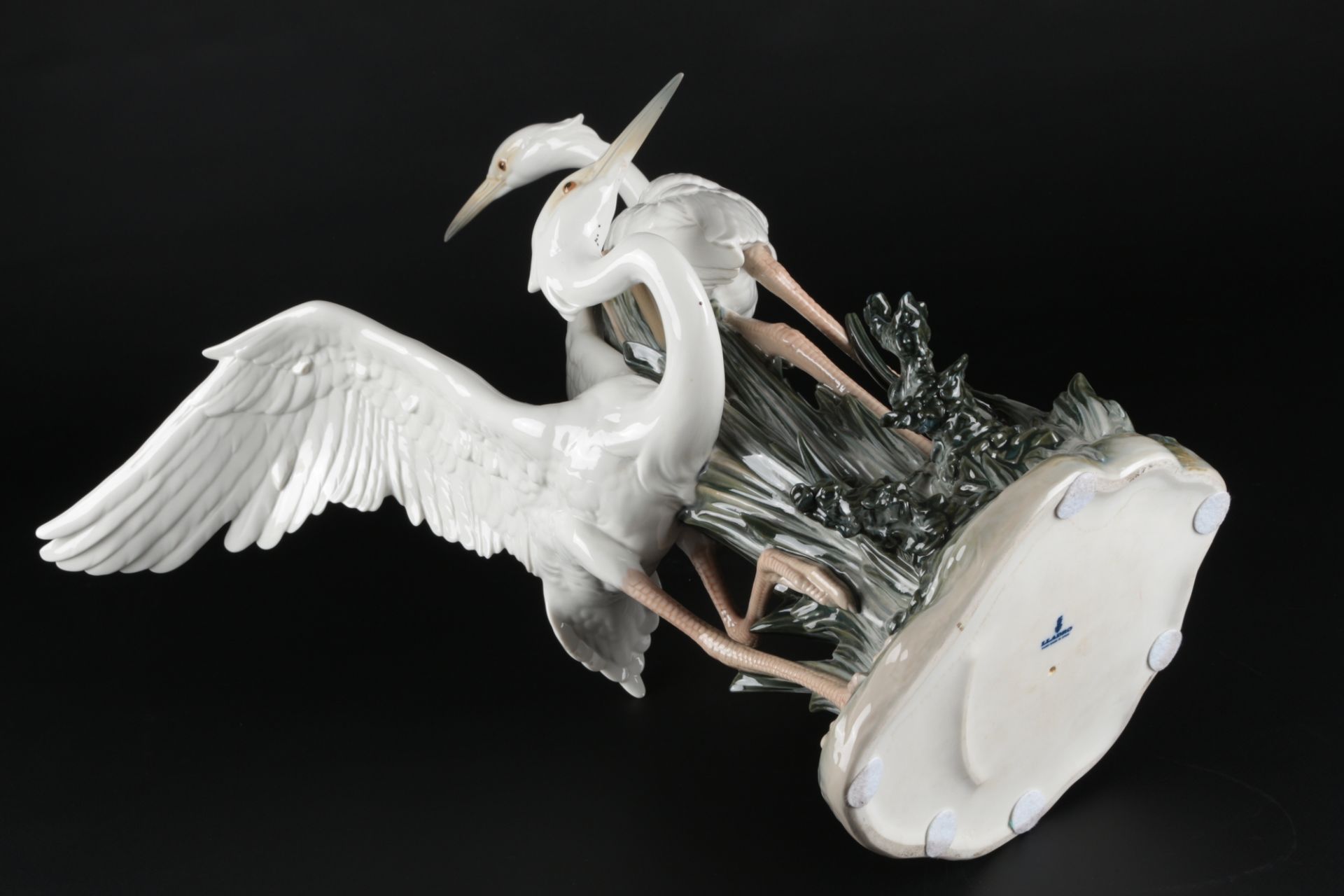 Lladro übergroße Figur Reiher H 57 cm, porcelain herons, - Bild 5 aus 7