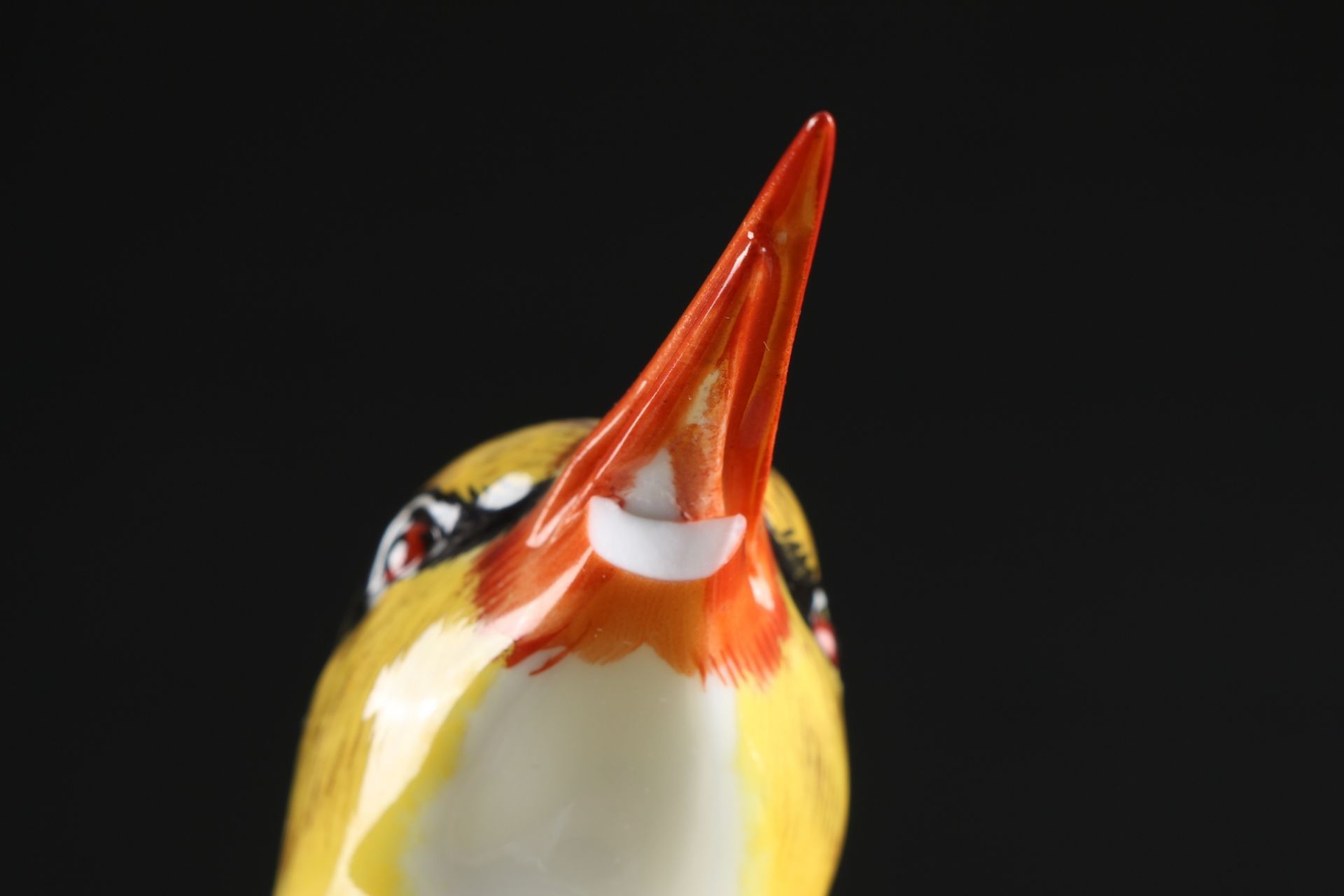 Meissen Pirol auf Stamm 1.Wahl, porcelain bird, - Bild 6 aus 7