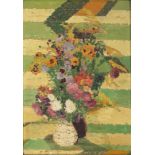 Unbekannter Monogrammist von 1926, impressionistisches Blumenstillleben, still life with flowers,