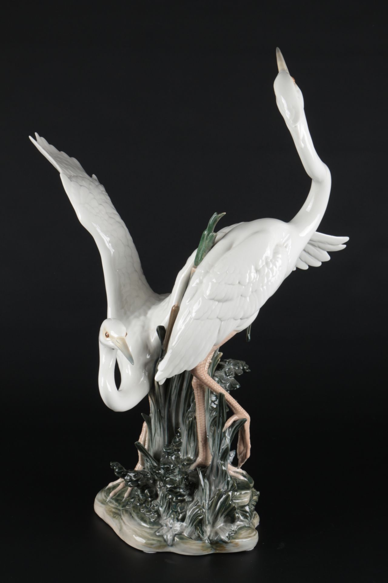 Lladro übergroße Figur Reiher H 57 cm, porcelain herons, - Bild 2 aus 7