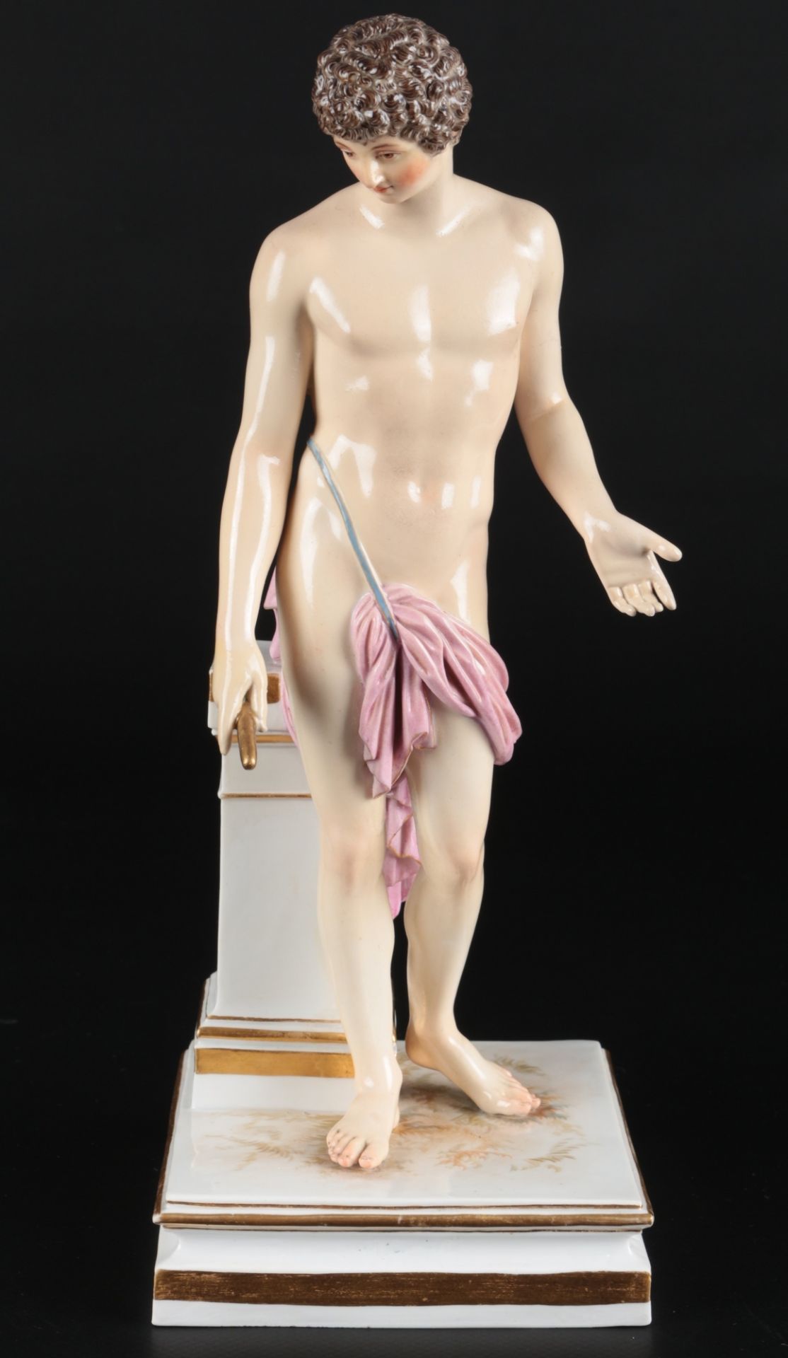 Meissen Antinous Figur 1.Wahl, greek anique figure,