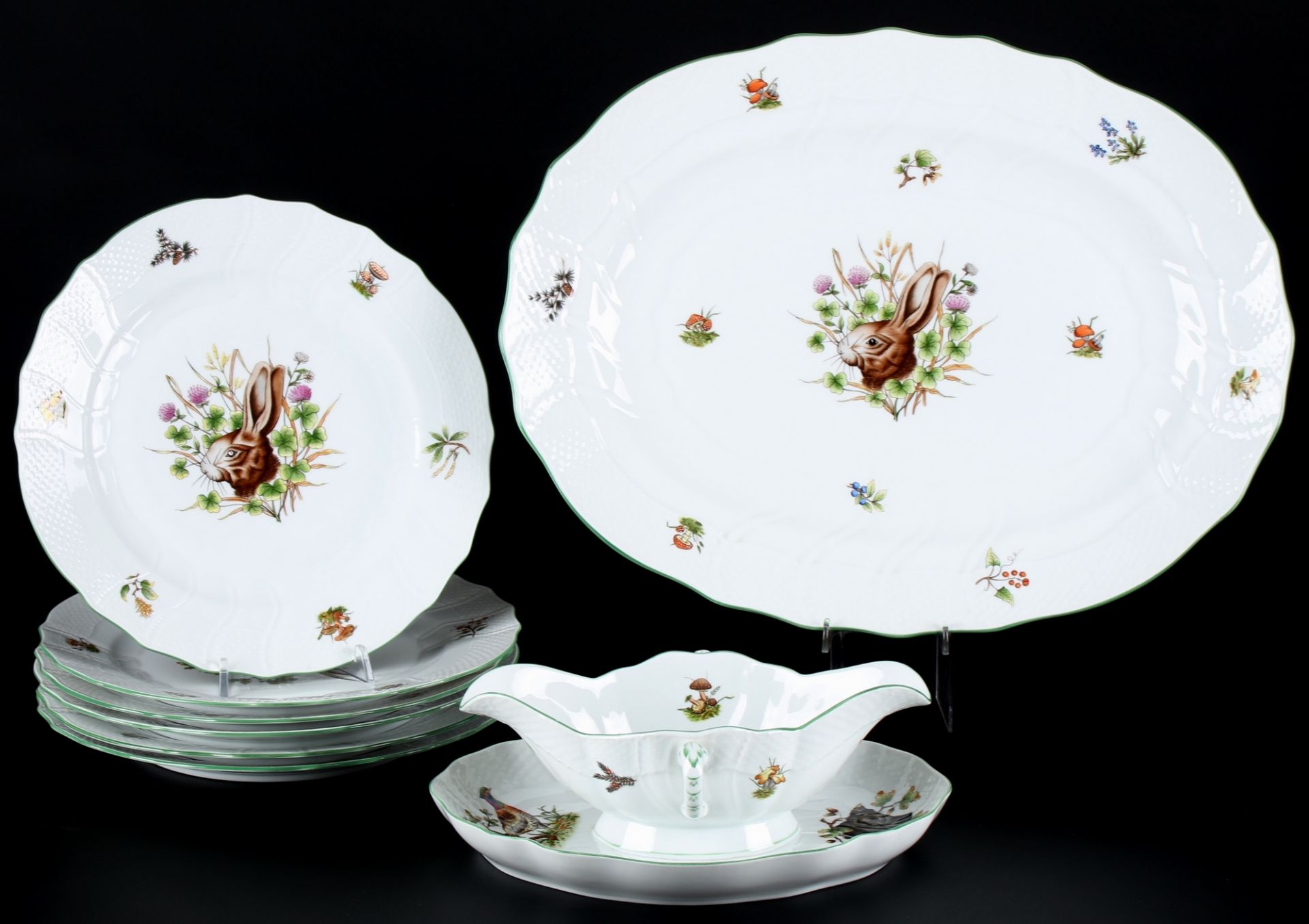 Herend CHTM Hunters Trophies Speiseporzellan, dining porcelain,